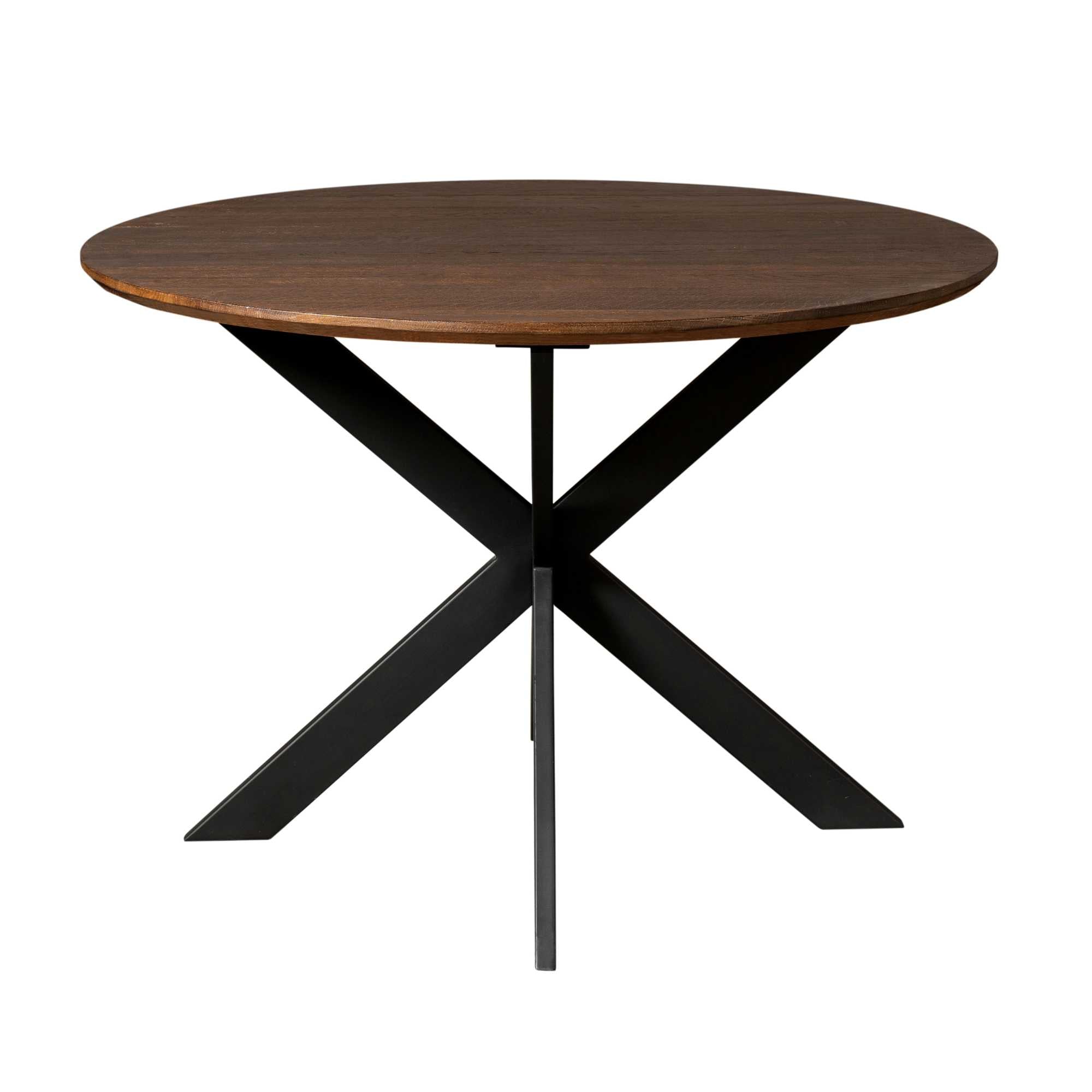 Ronde eettafel Ferris Bruin Eikenhout 110 cm