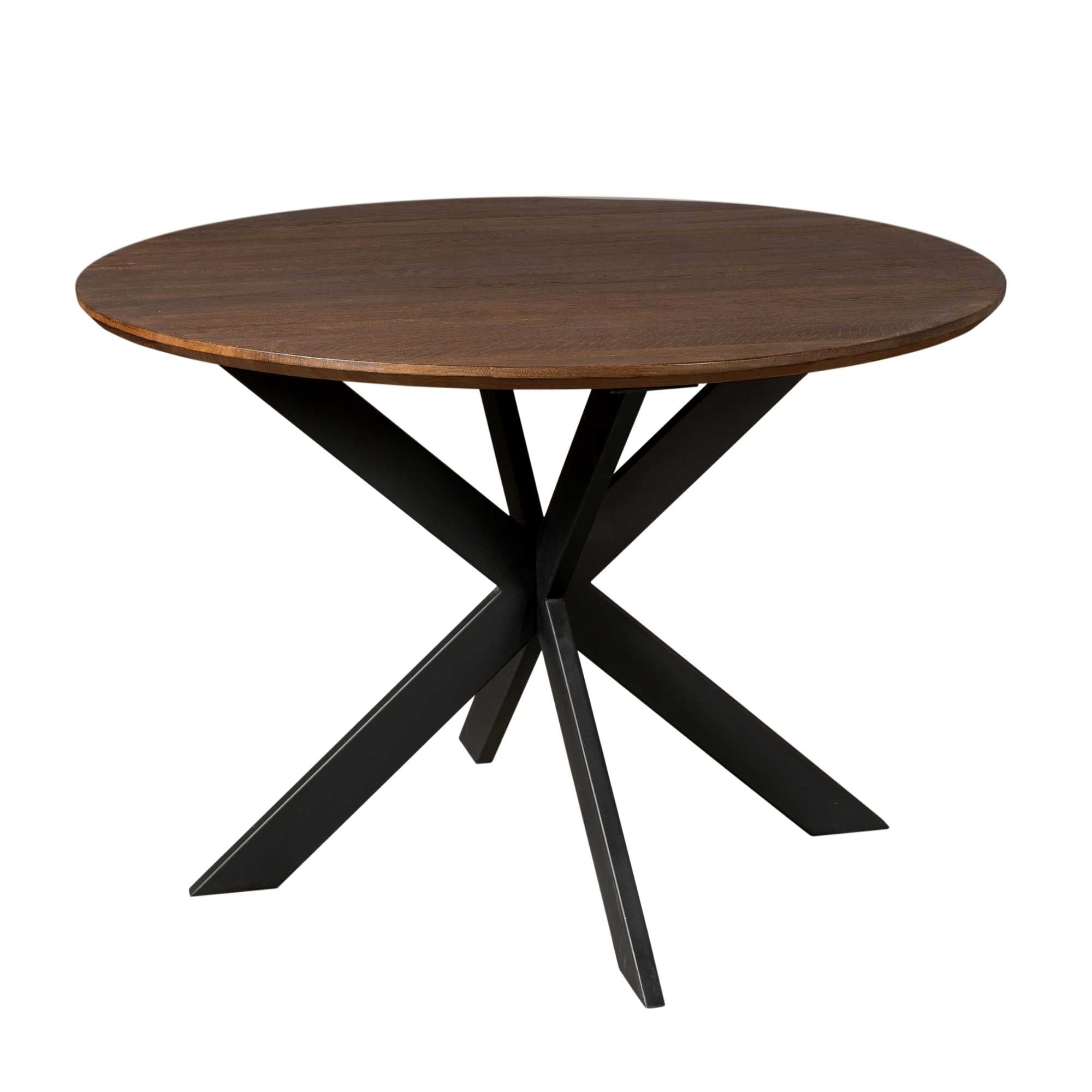Ronde eettafel Ferris Bruin Eikenhout 130 cm