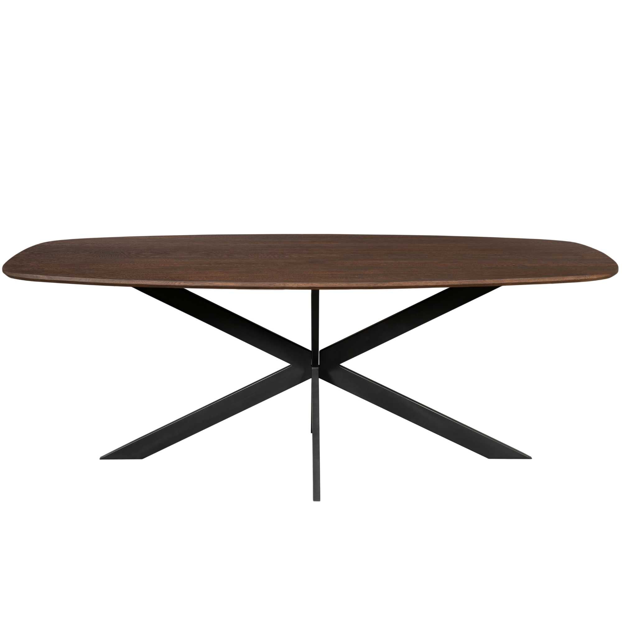 Deens ovale eettafel Ferris Bruin Eikenhout 240 cm