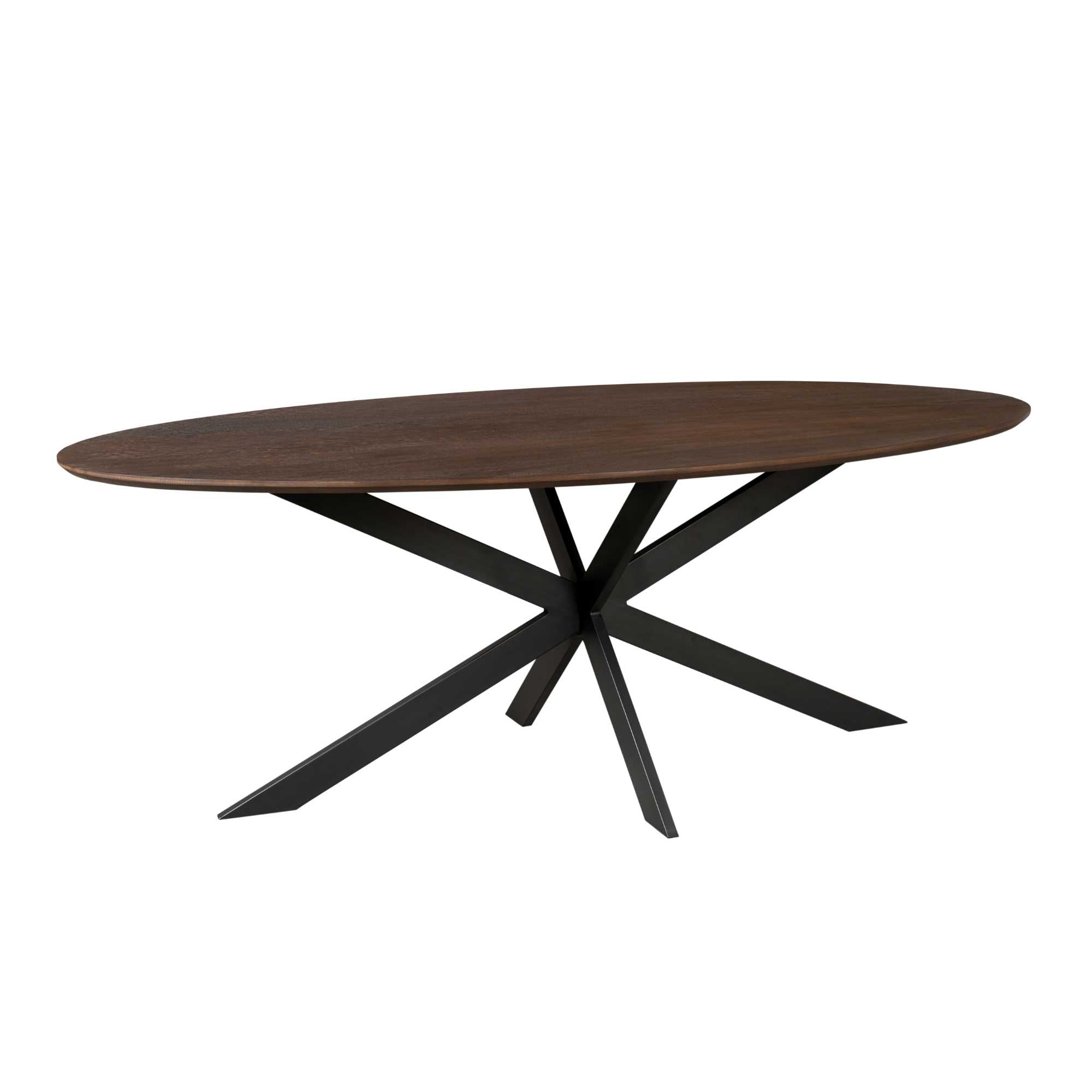 Ovale eettafel Ferris Bruin Eikenhout 180 cm