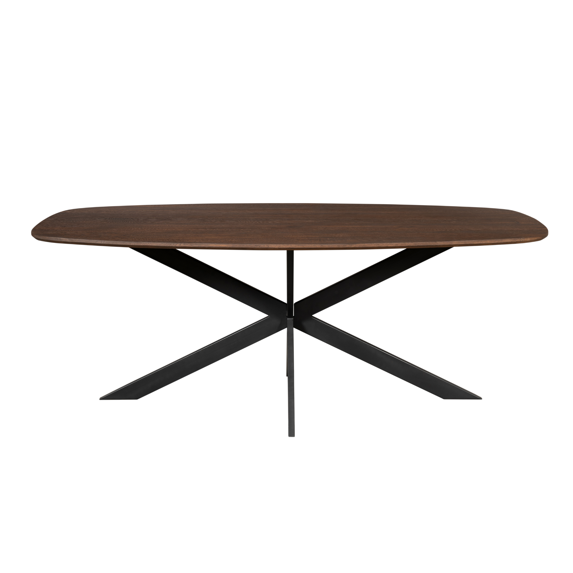 Deens ovale eettafel Ferris Bruin Eikenhout 180 cm