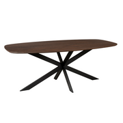 Deens ovale eettafel Ferris Bruin Eikenhout 280 cm