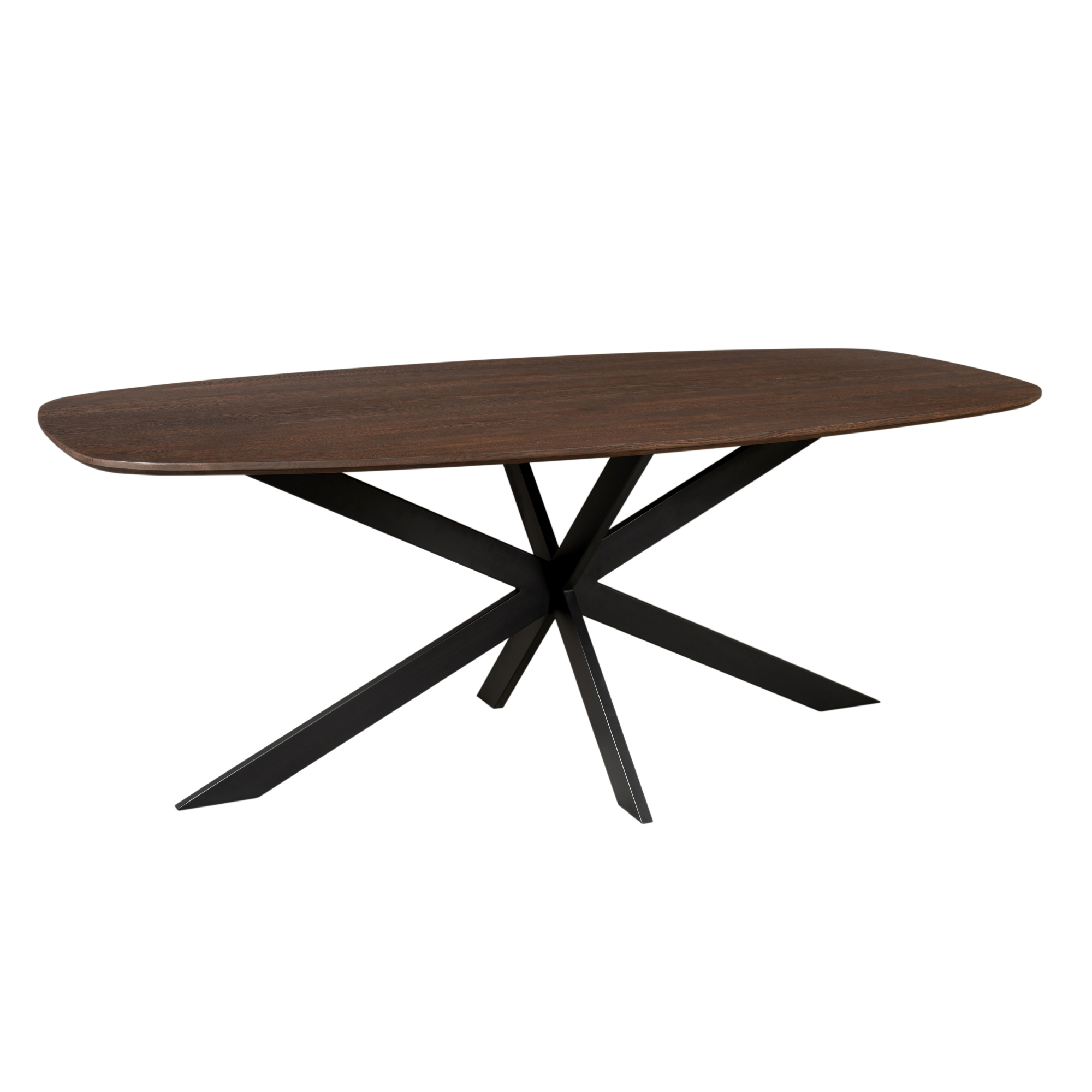 Deens ovale eettafel Ferris Bruin Eikenhout 280 cm