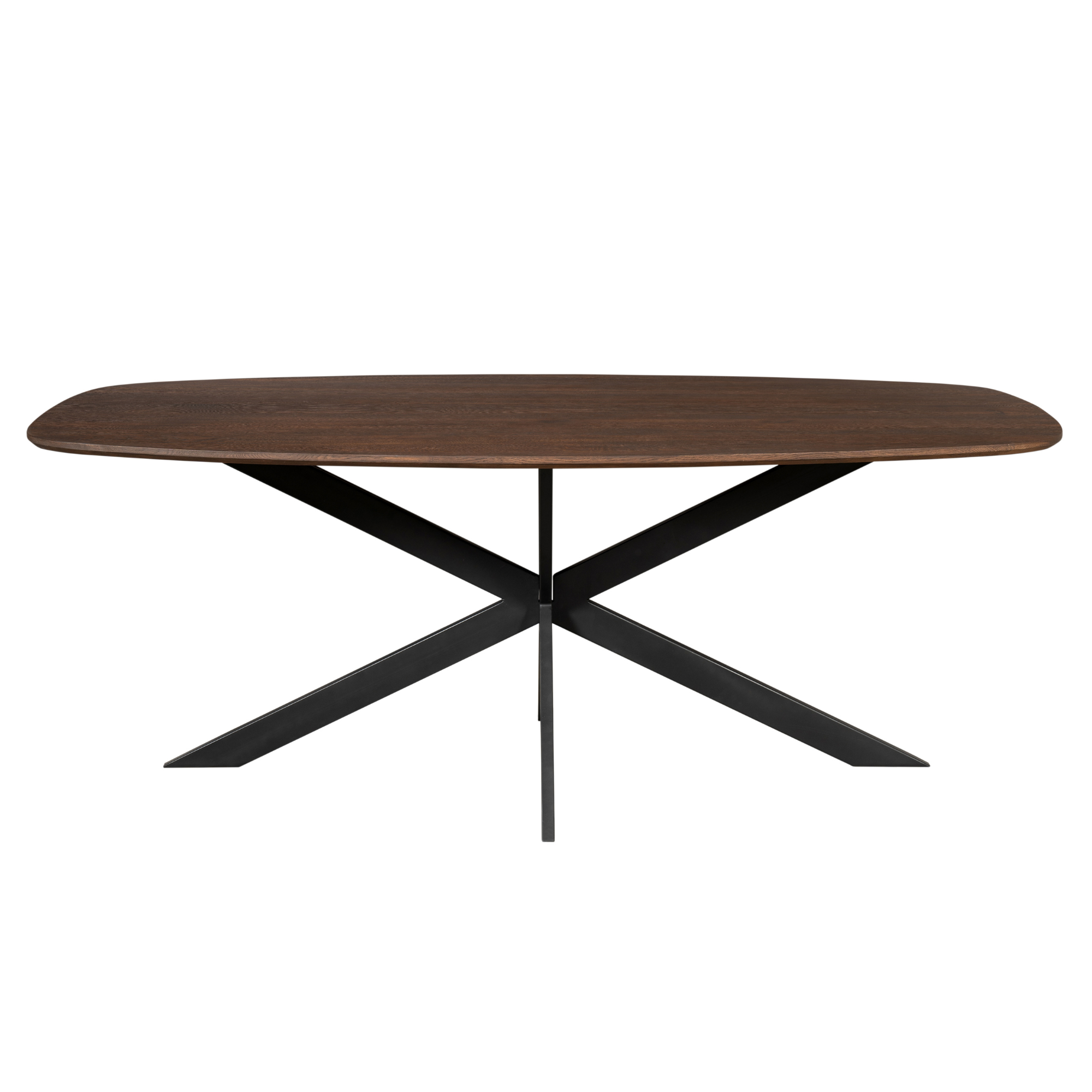 Deens ovale eettafel Ferris Bruin Eikenhout 280 cm
