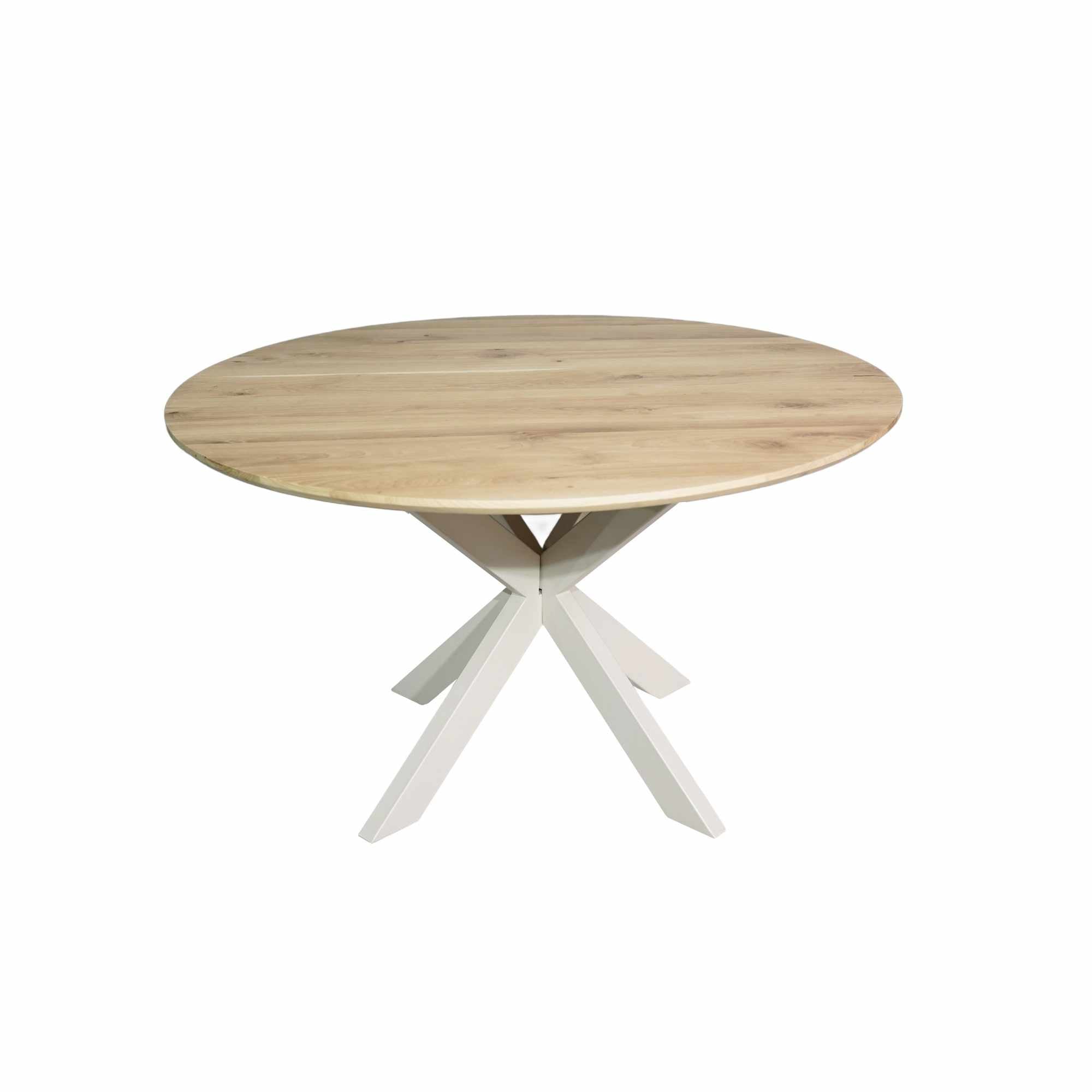 Ronde eettafel Ferris Naturel Poot Zand Eikenhout 150 cm