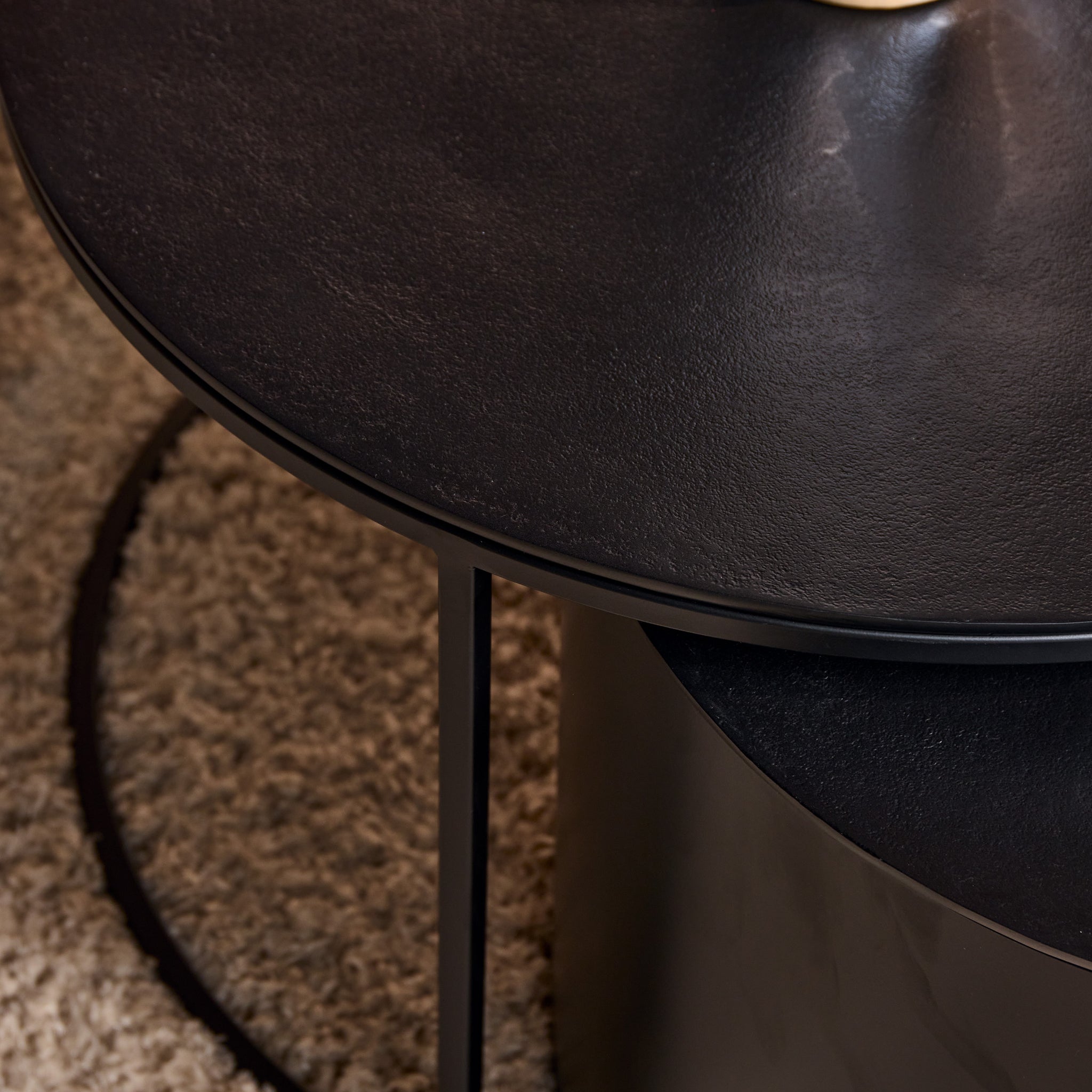 Salontafel Luna | Black | Set van 2