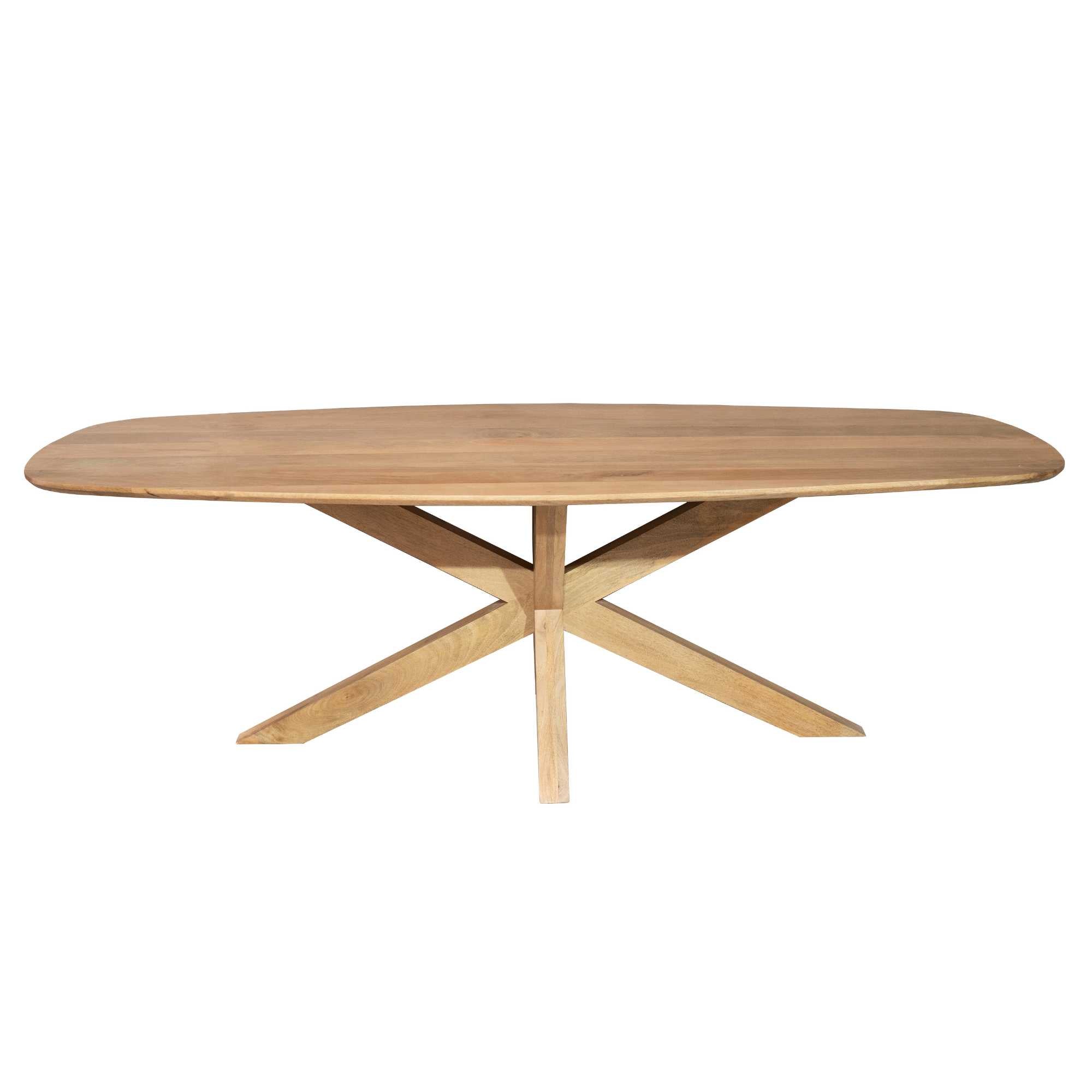 Deens ovale eettafel Nina Naturel Mangohout 240 cm