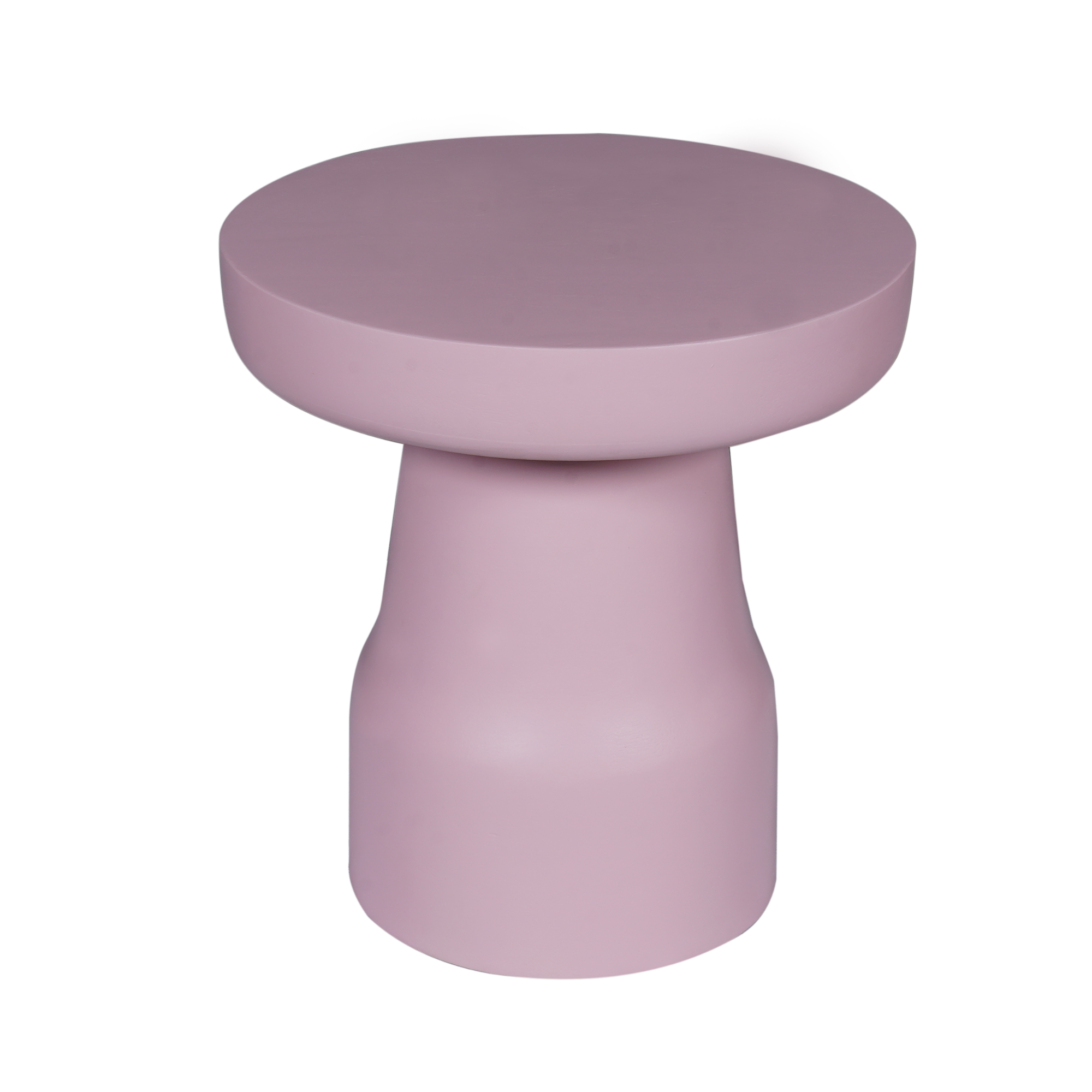 Bijzettafel Drum Roze Mangohout 40 cm