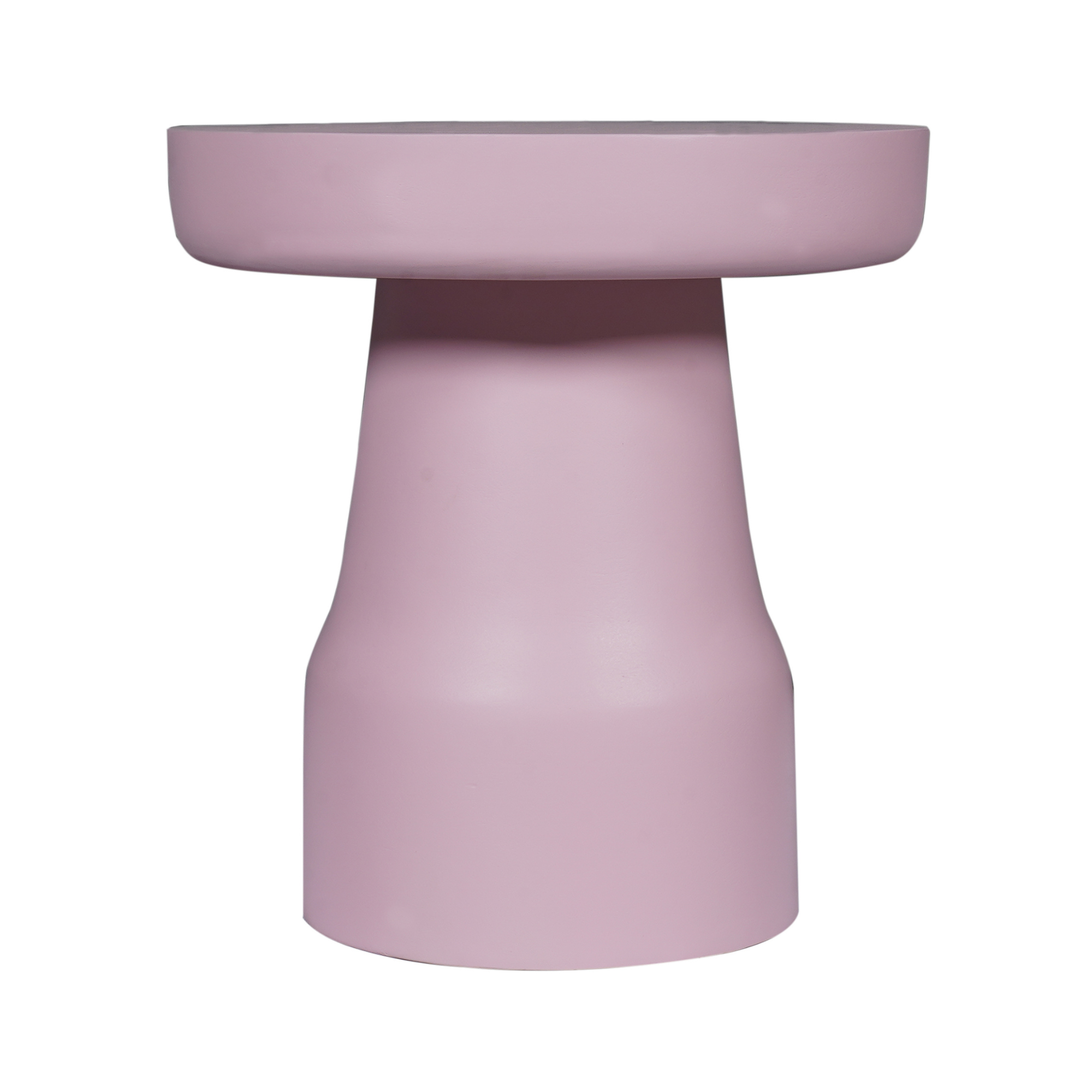 Bijzettafel Drum Roze Mangohout 40 cm