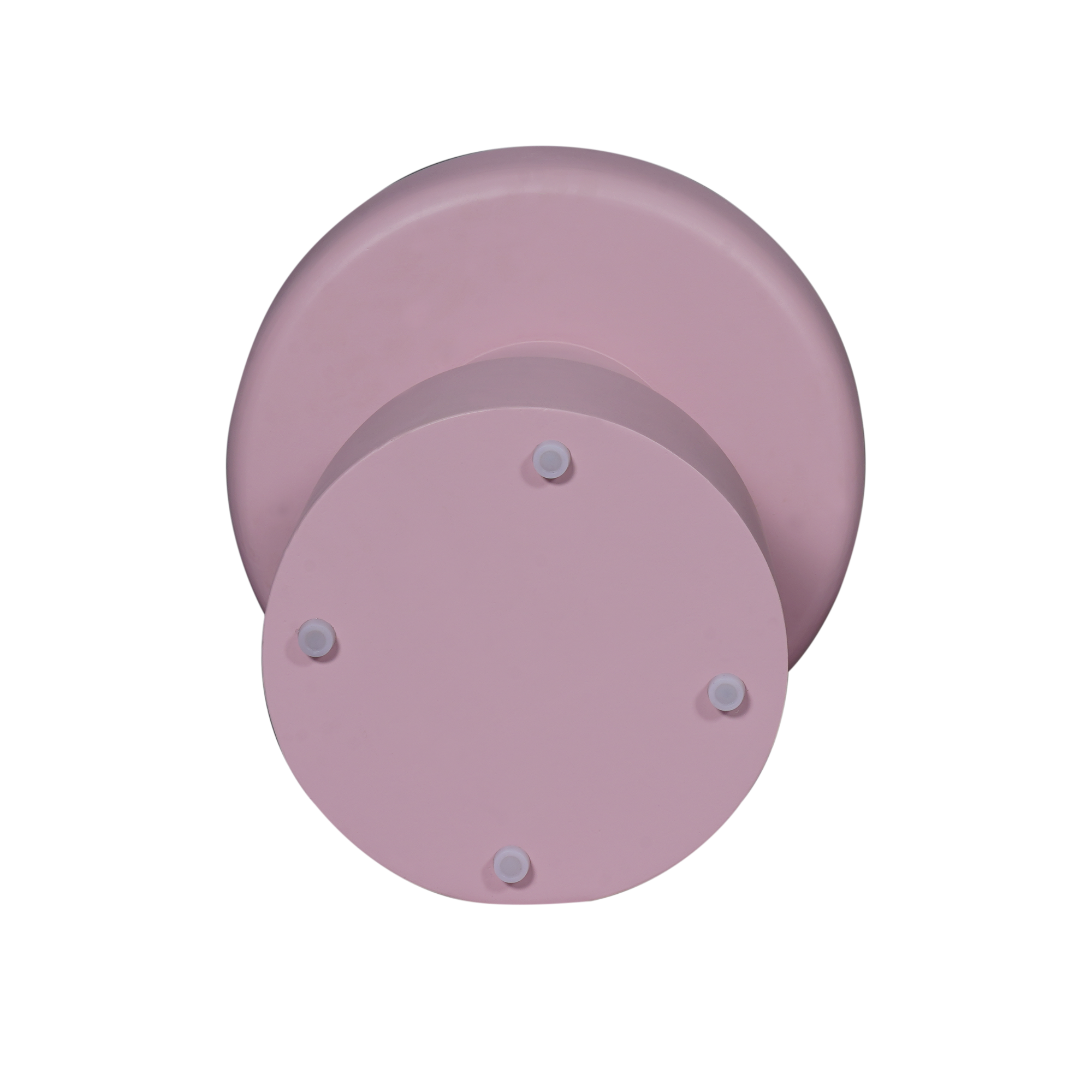 Bijzettafel Drum Roze Mangohout 40 cm