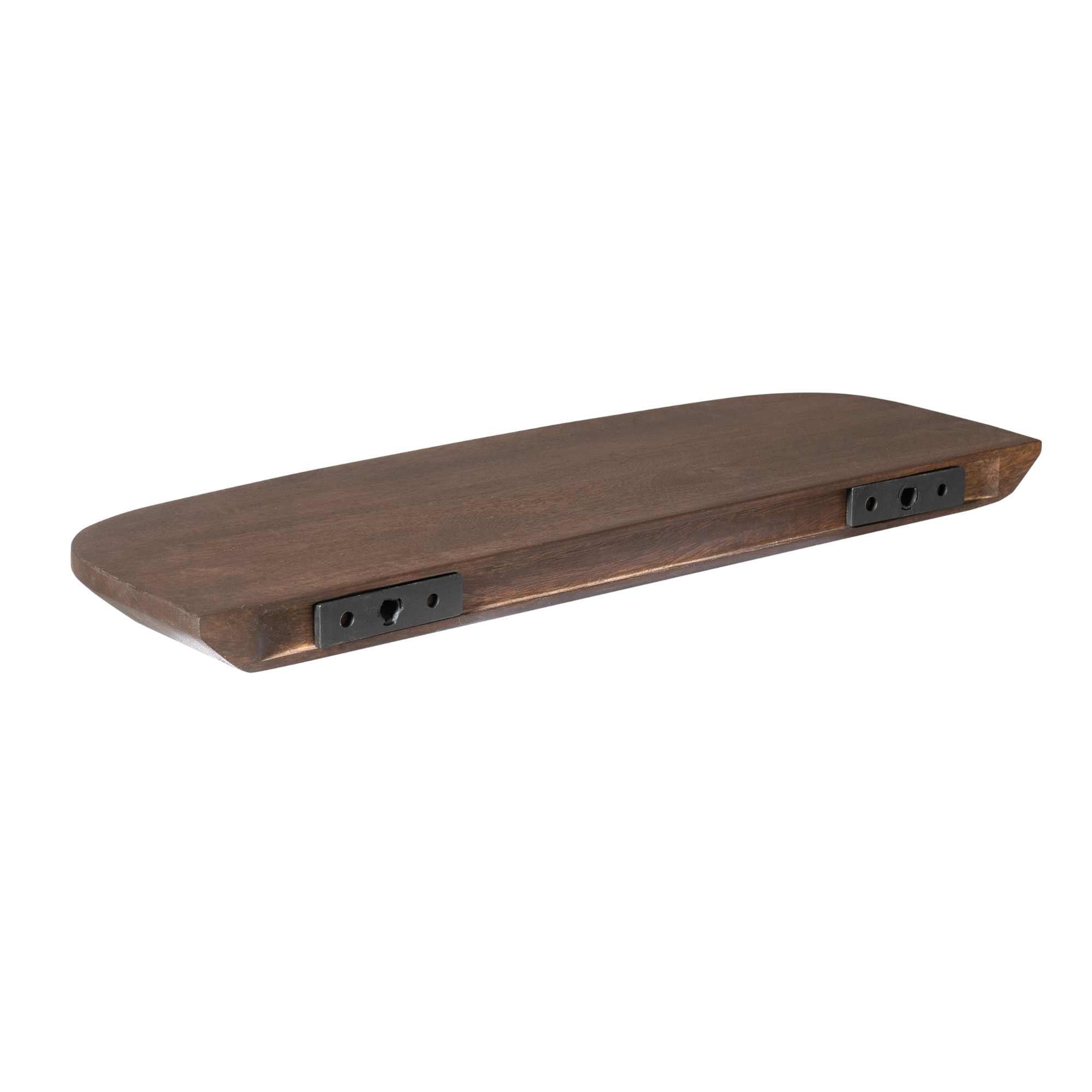 Wandplank Gusta Bruin Mangohout Set van 3