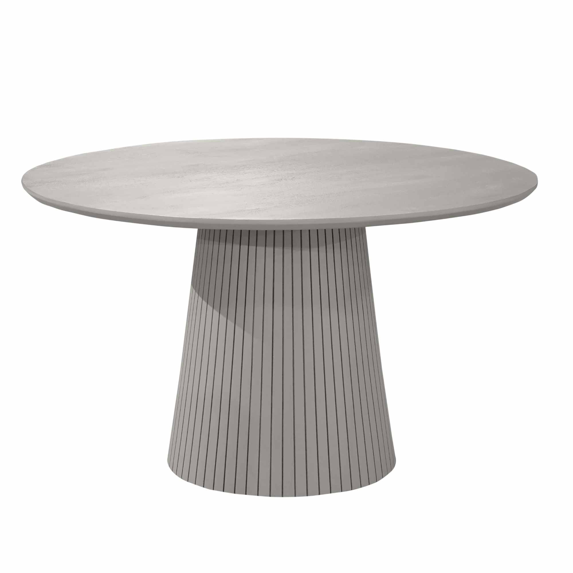 Ronde eettafel Solana Taupe Mangohout 130 cm