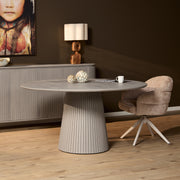 Ronde eettafel Solana Taupe Mangohout 150 cm
