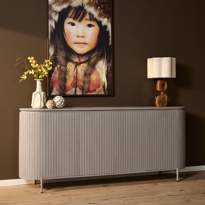 Dressoir Solana Taupe Mangohout 210 cm