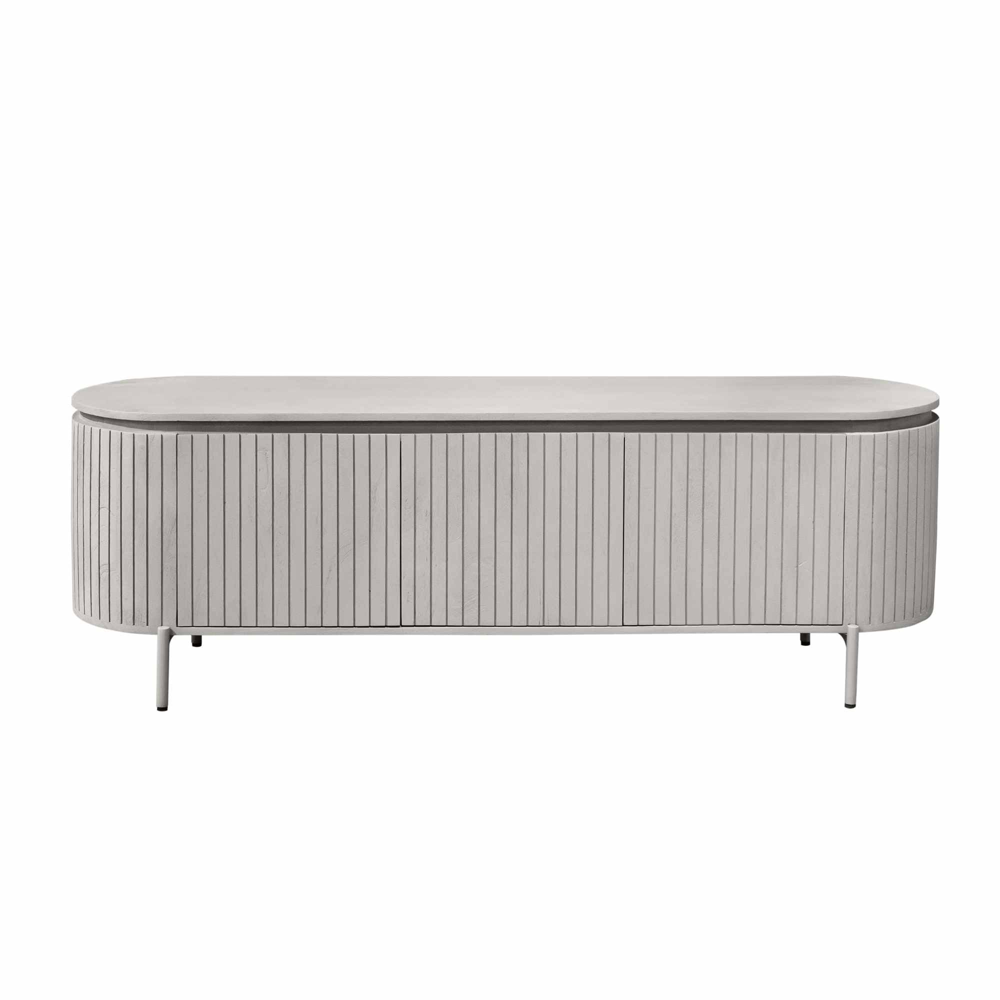 Tv meubel Solana Taupe Mangohout 165 cm