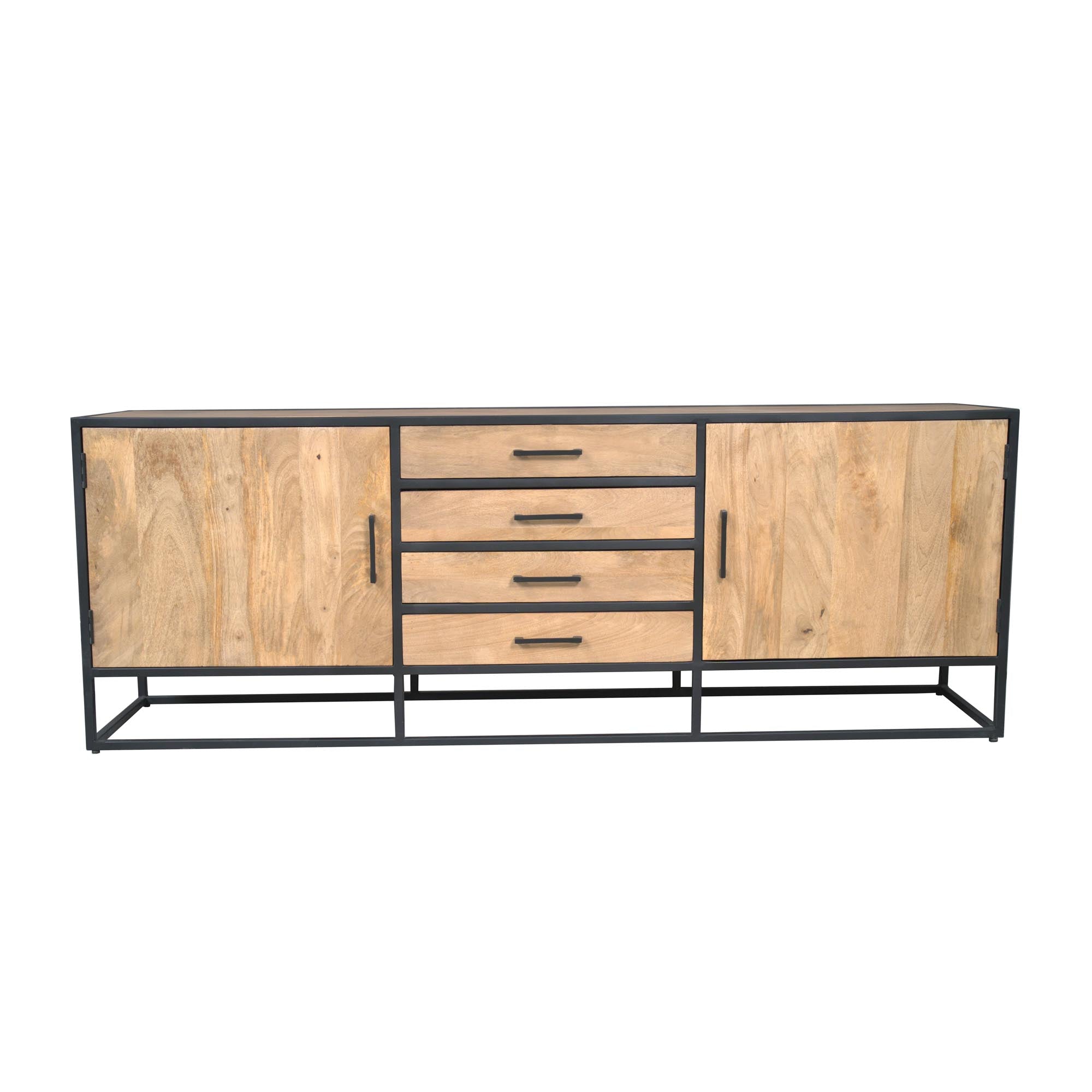 Dressoir Dakota Naturel Mangohout 210 cm