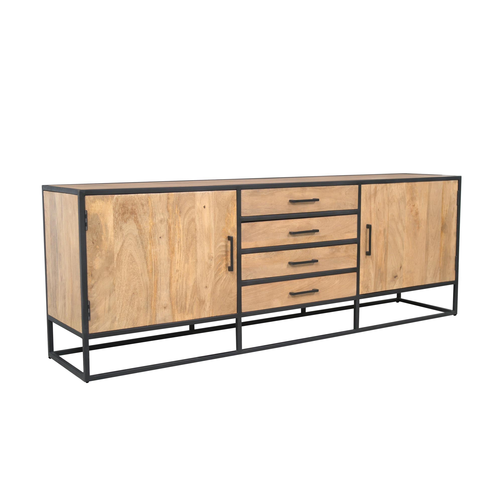 Dressoir Dakota Naturel Mangohout 210 cm