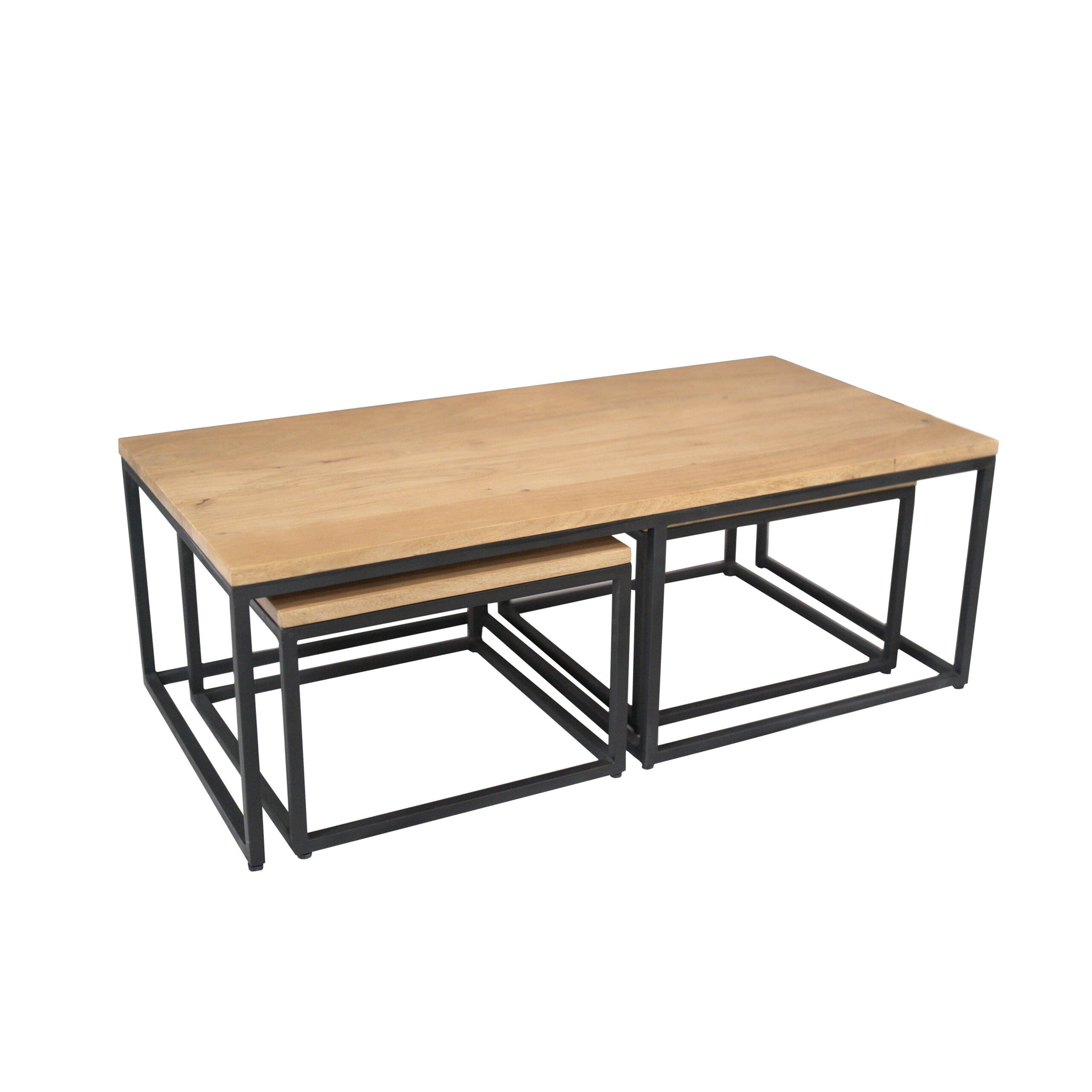 Salontafel set Dakota Naturel Mangohout 120 cm