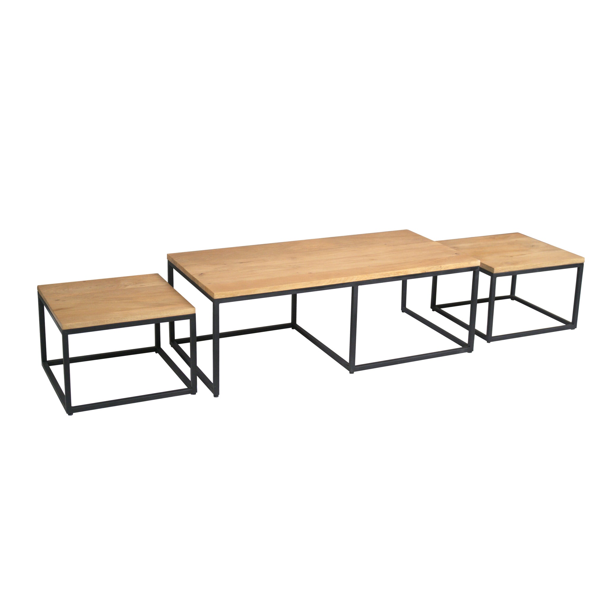 Salontafel set Dakota Naturel Mangohout 120 cm