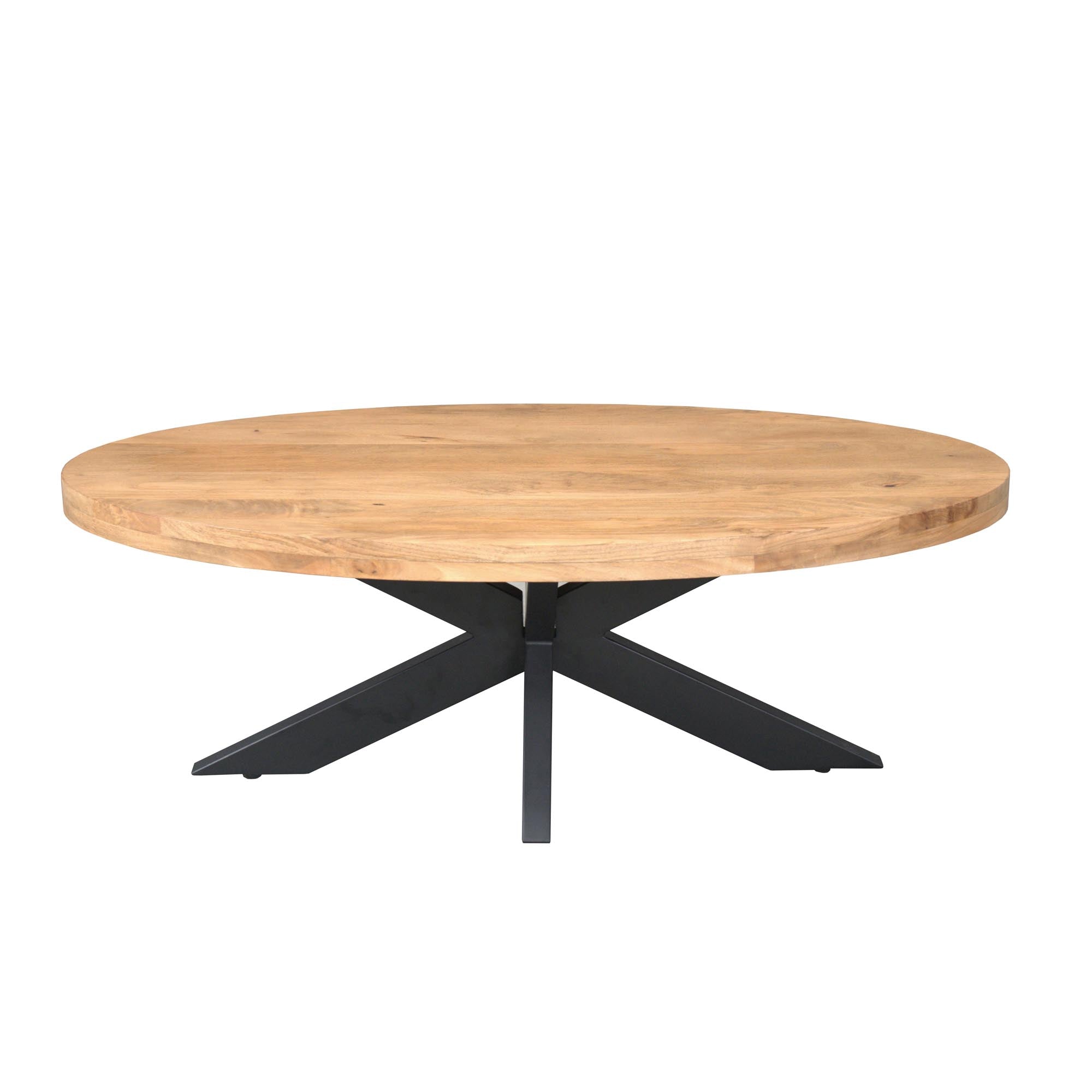 Ovale salontafel Dakota  Naturel Mangohout 130 cm