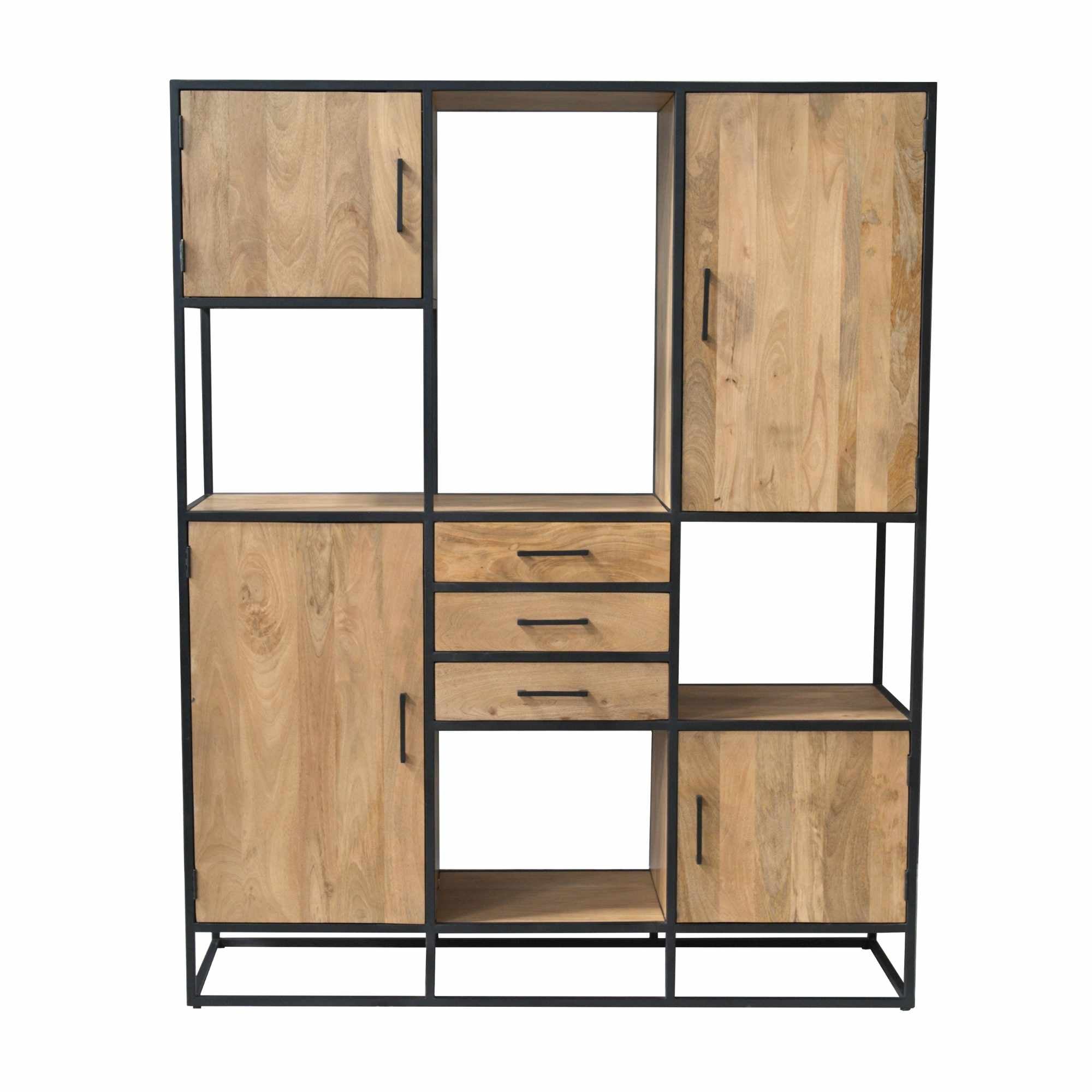 Vakkenkast Dakota Supreme XXL Naturel Mangohout 160 cm