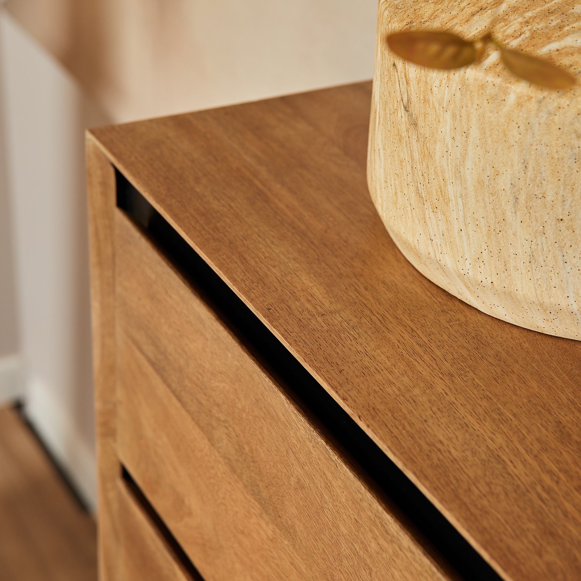 Ladekast RichWood Naturel Mangohout 50 cm