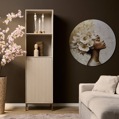 Boekenkast Madison Zand Mangohout 55 cm