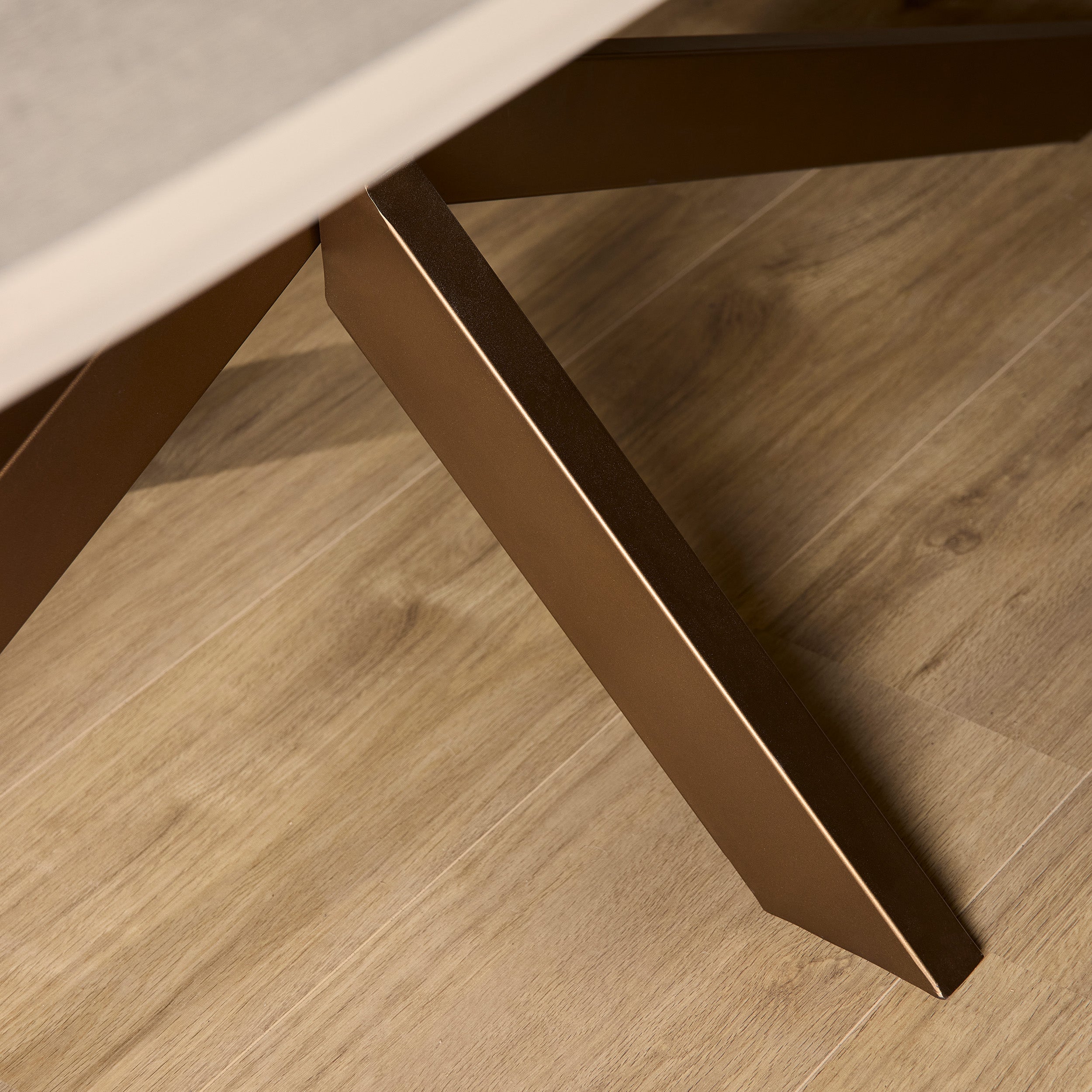 Deens ovale eettafel Madison Zand Mangohout 280x120 cm