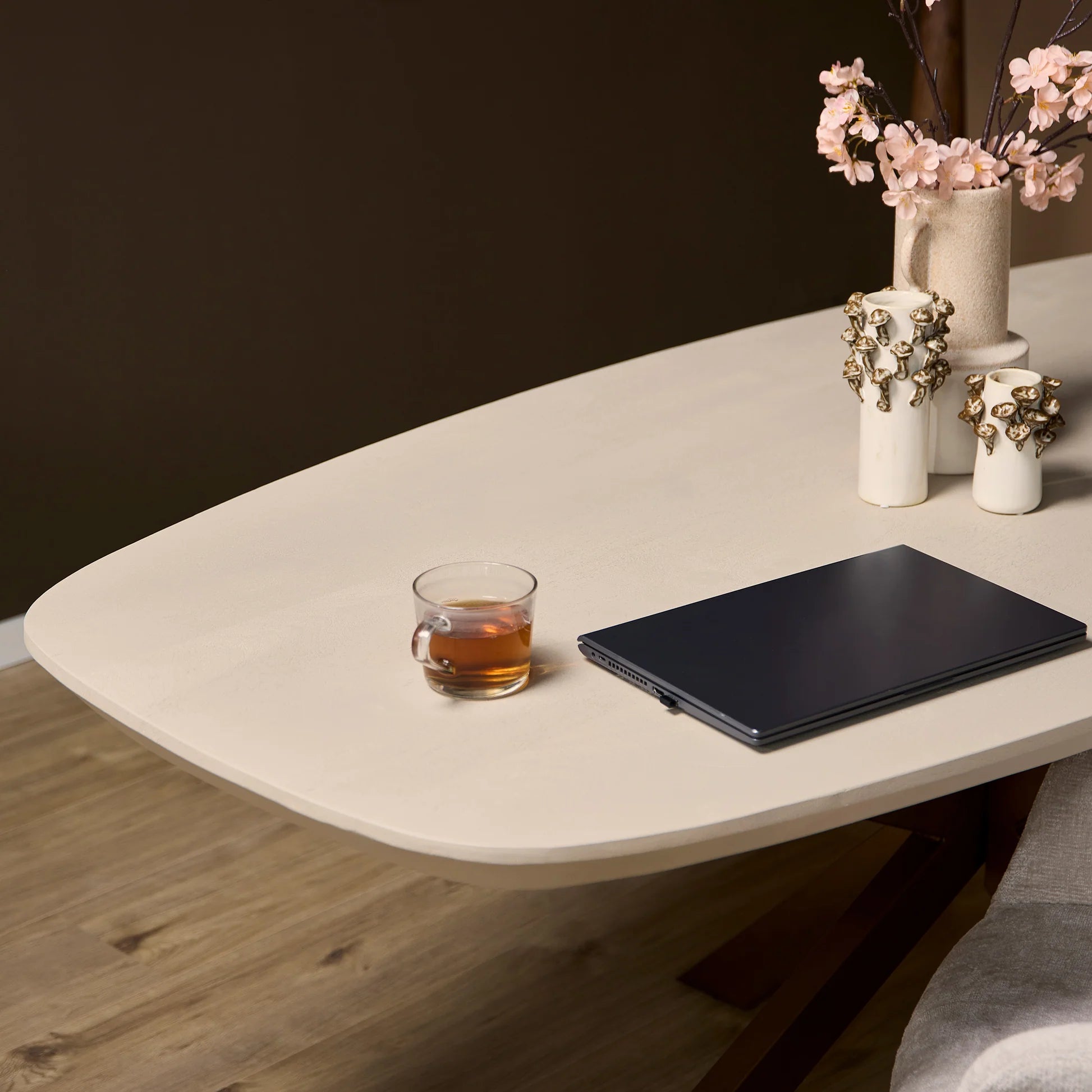 Deens ovale eettafel Madison Zand Mangohout 240 cm