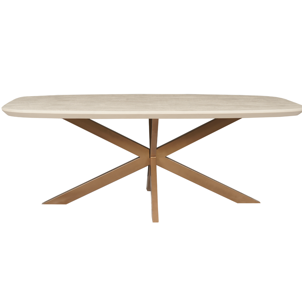 Deens ovale eettafel Madison Zand Mangohout 280x120 cm