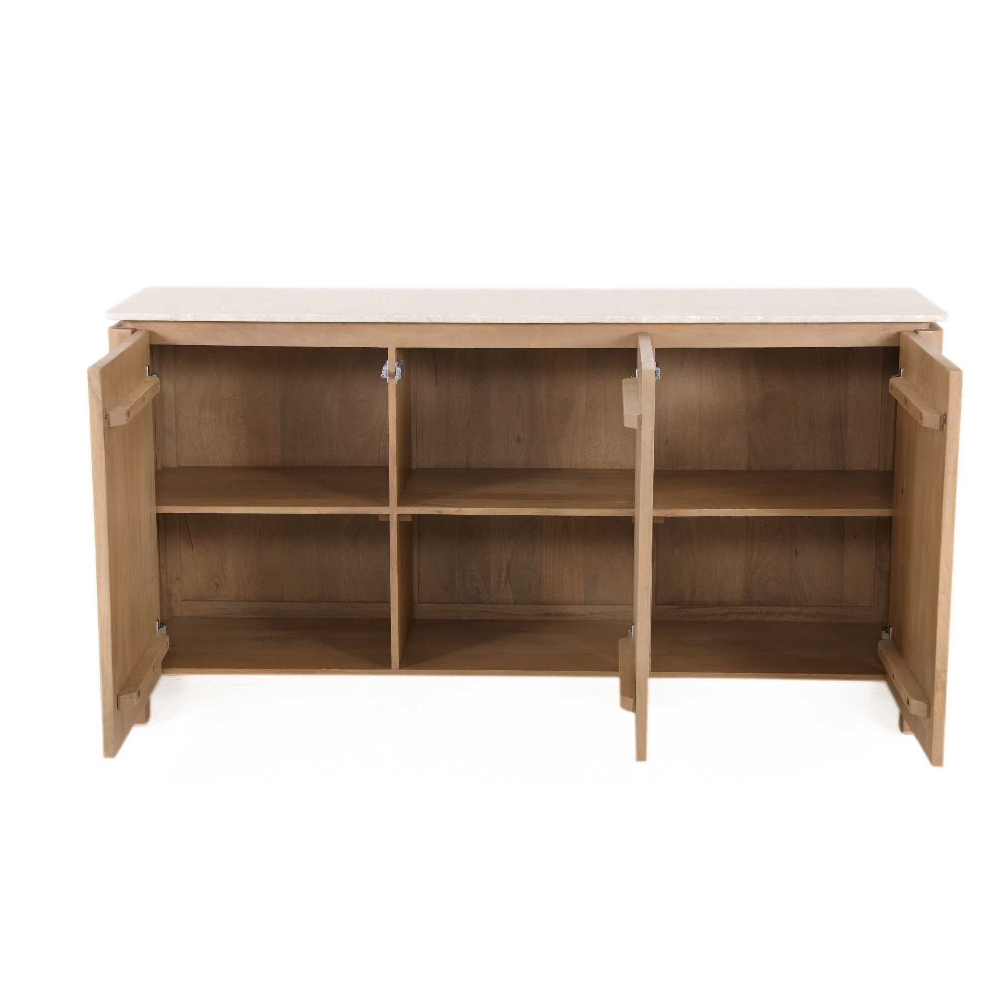 Dressoir Dallas Naturel Mangohout 165 cm - foto 16