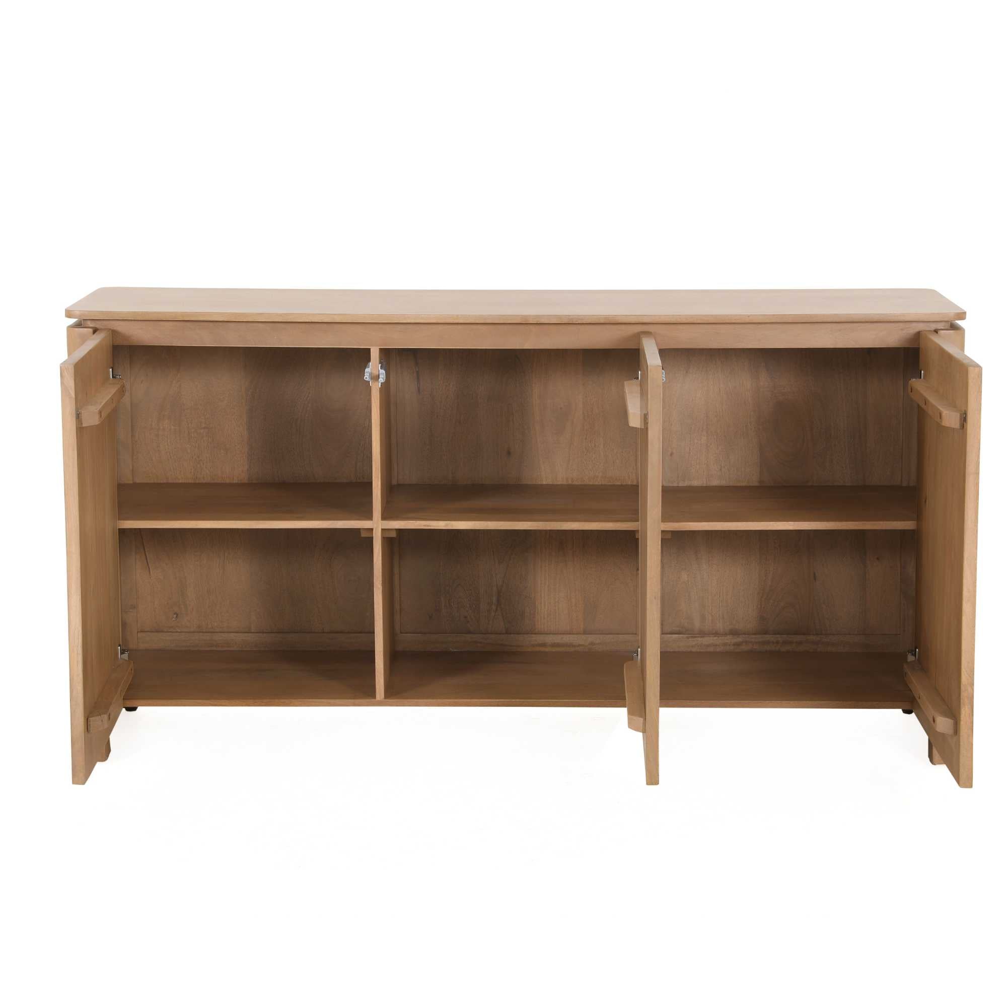Dressoir Dallas Naturel Mangohout 165 cm - foto 3