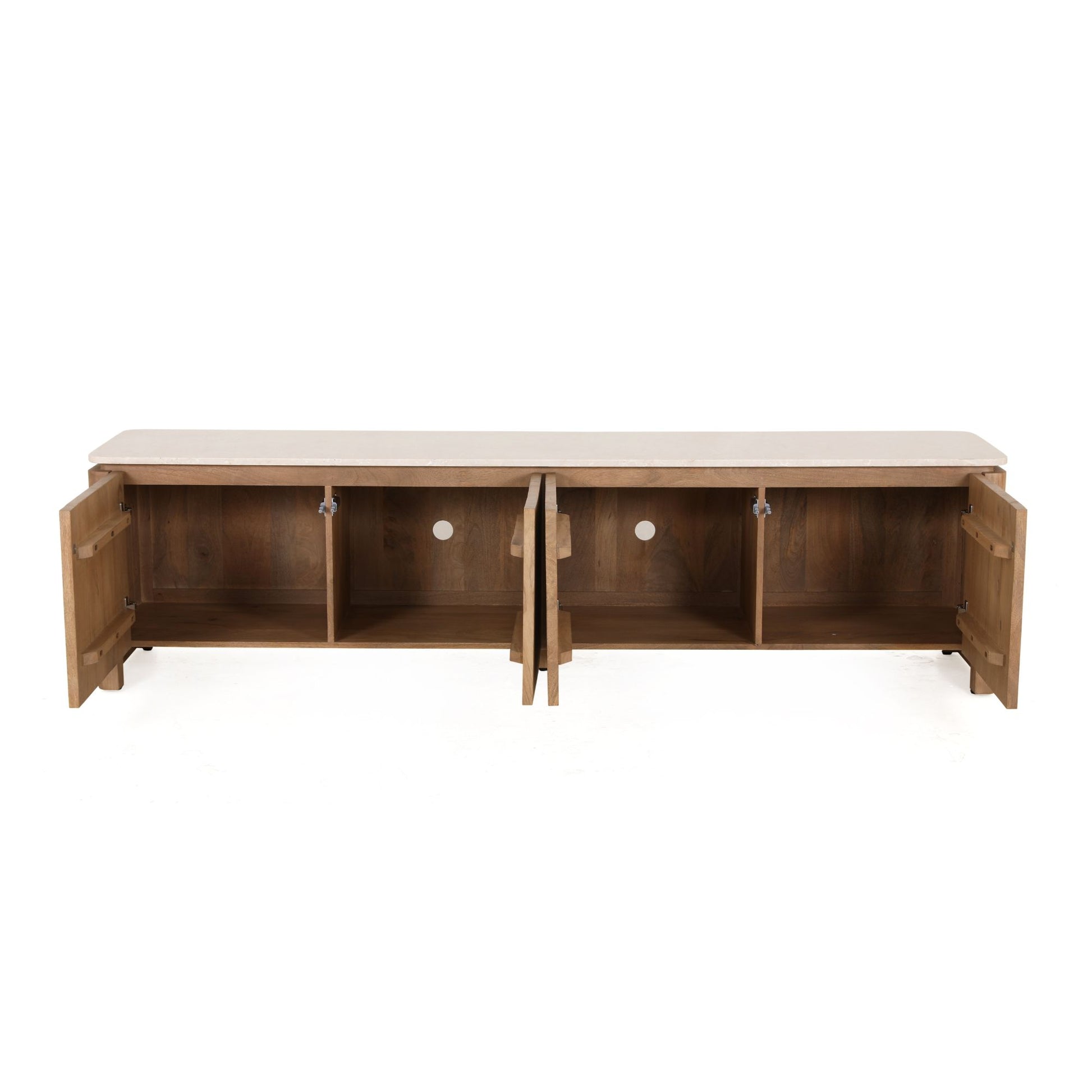 Tv meubel Dallas Naturel Mangohout 210 cm - foto 19