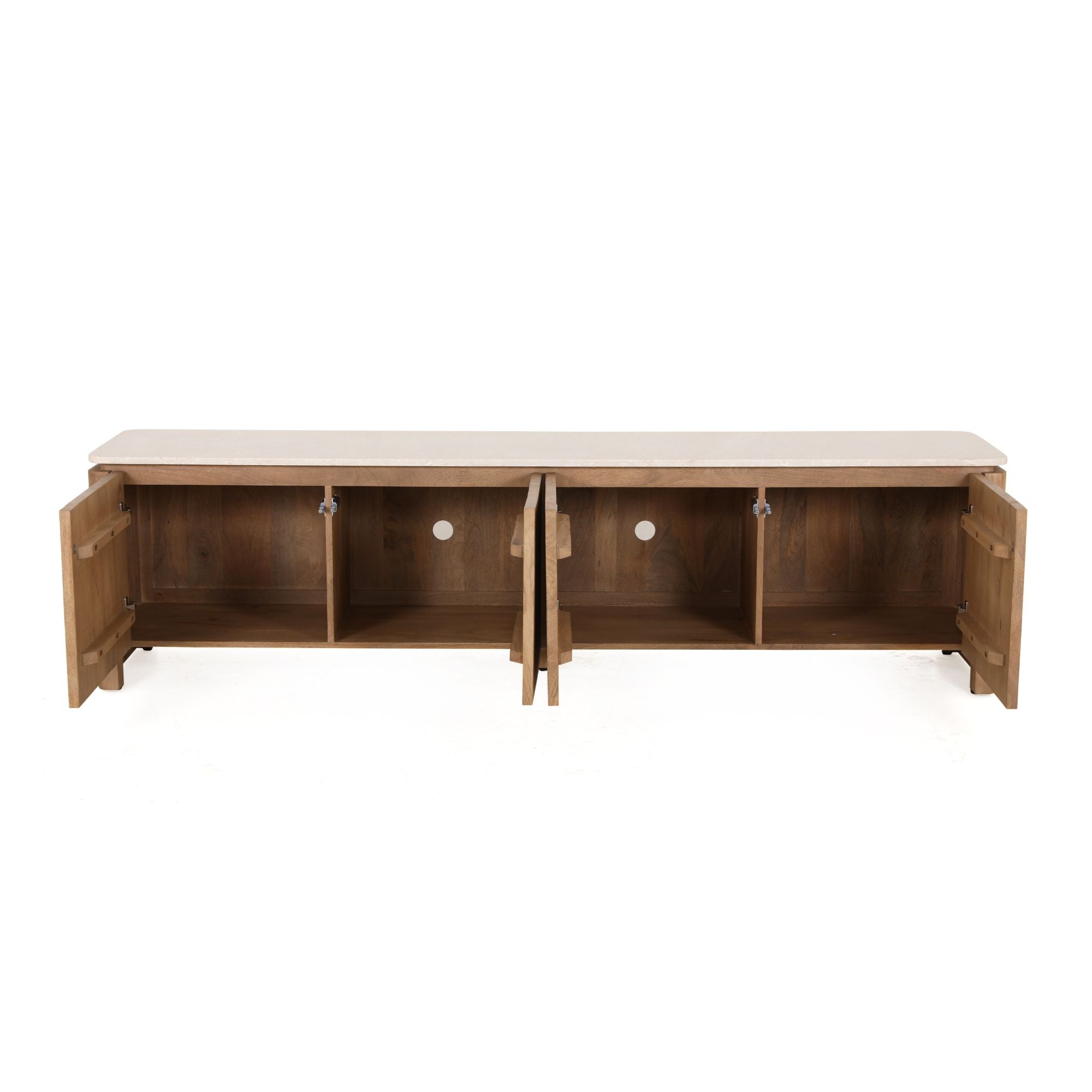Tv meubel Dallas Naturel Mangohout 210 cm - foto 19