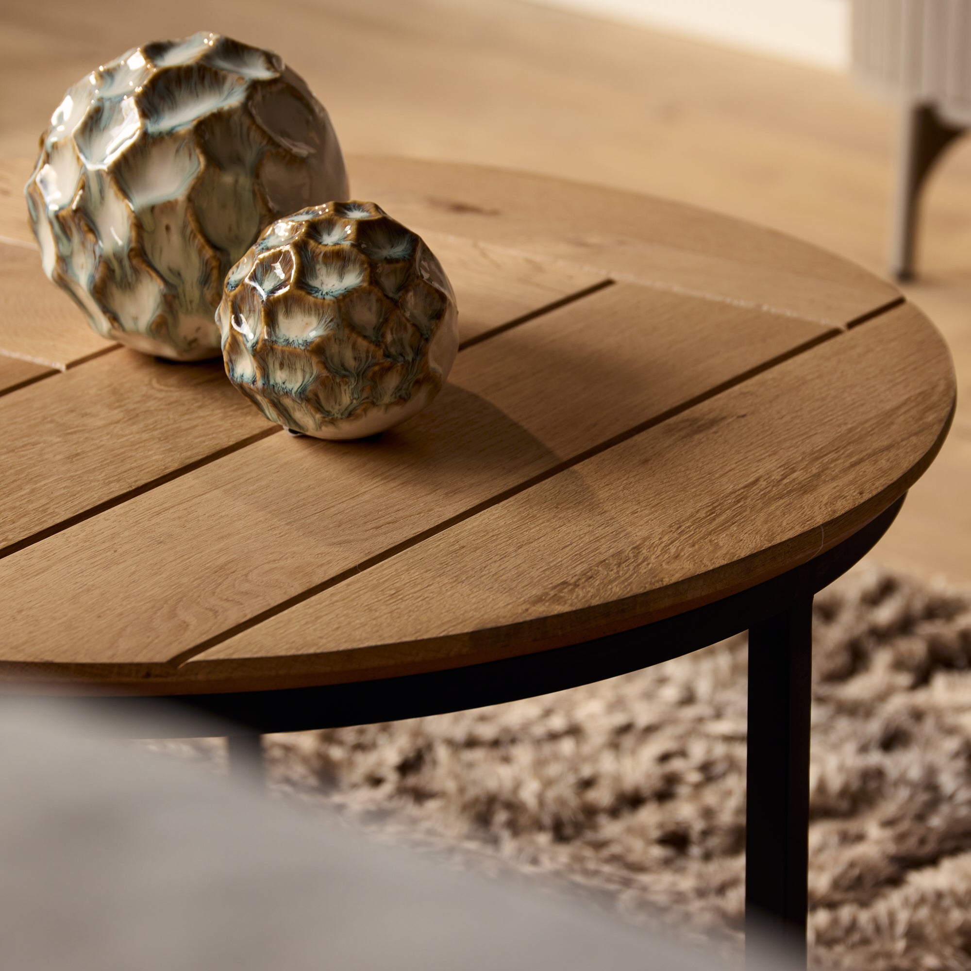 Salontafel set Otik Naturel Eikenhout 70 cm