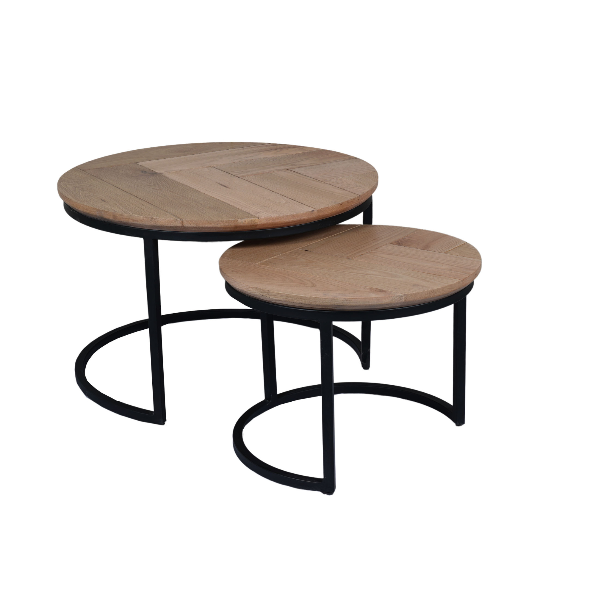 Salontafel set Otik Naturel Eikenhout 70 cm