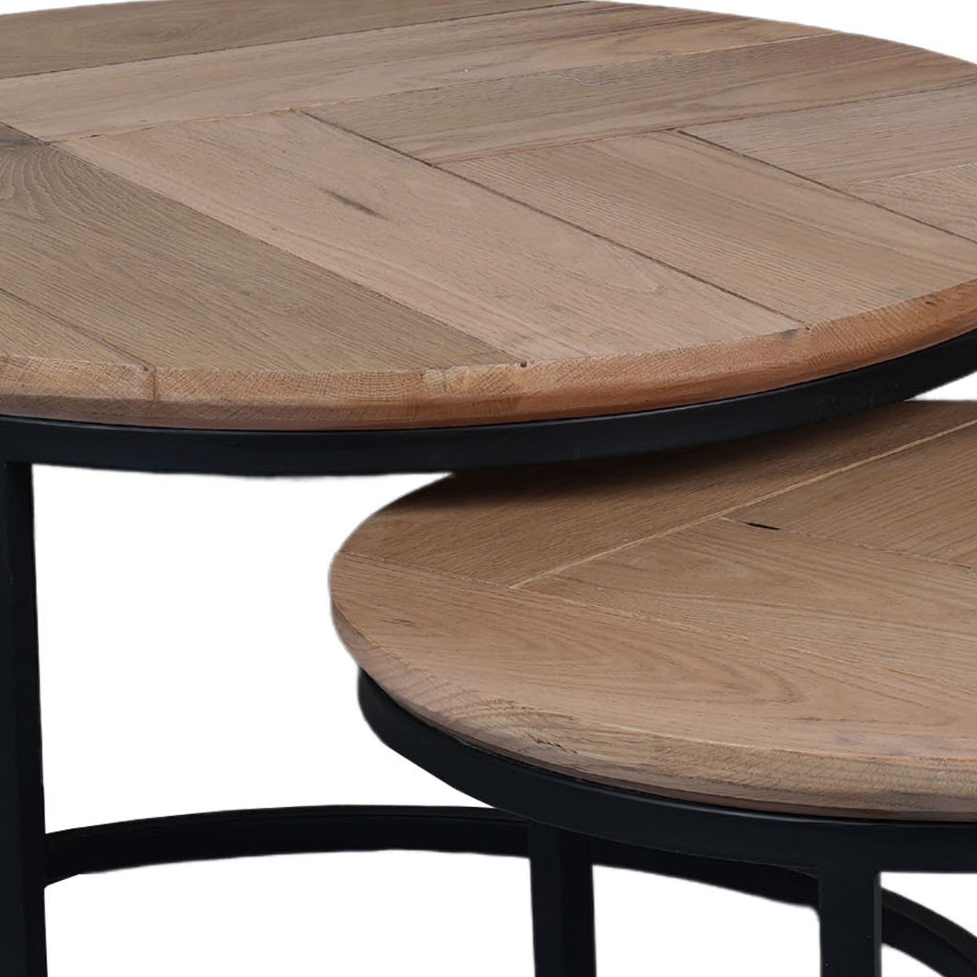 Salontafel set Otik Naturel Eikenhout 70 cm