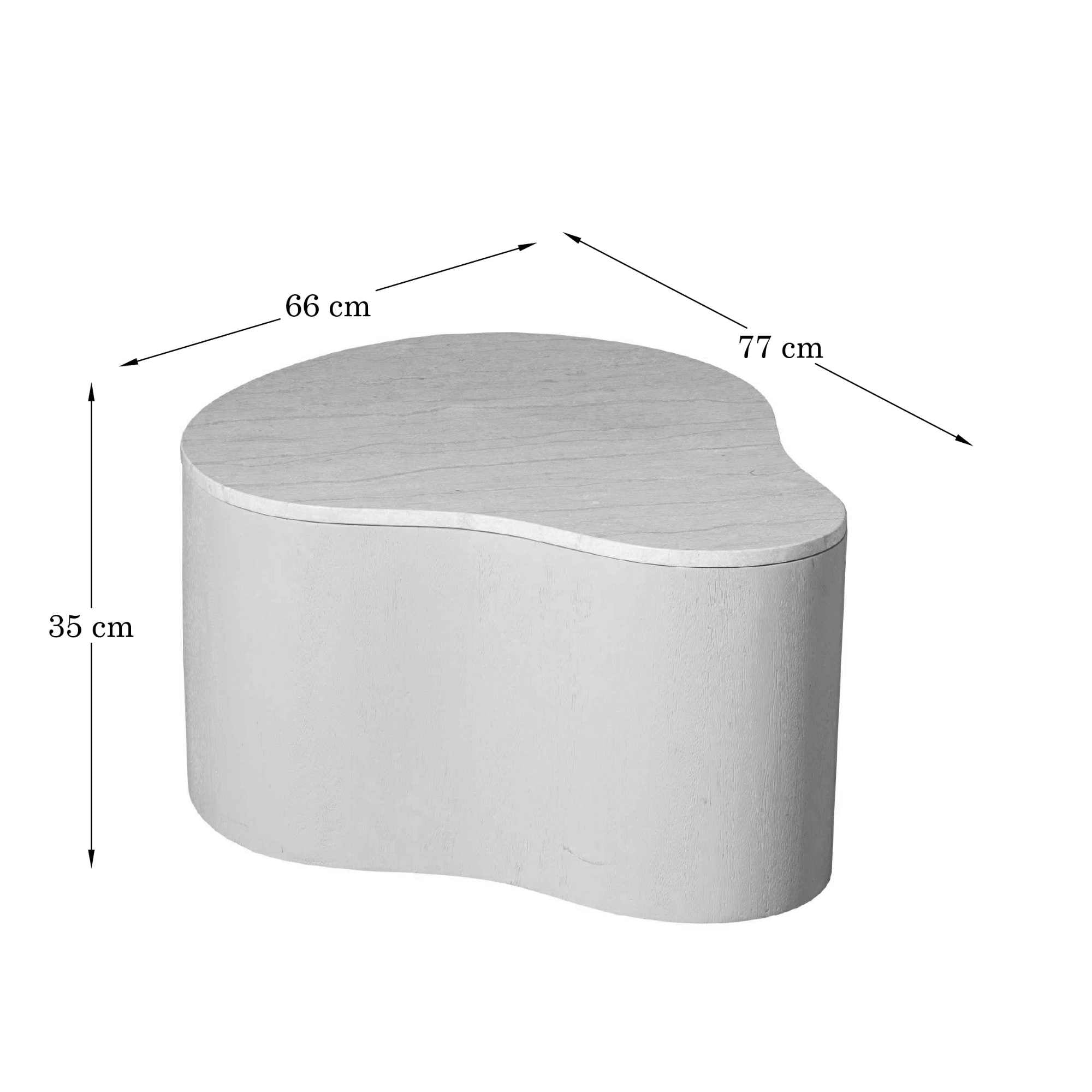 Salontafel Lovi Zand 77 cm
