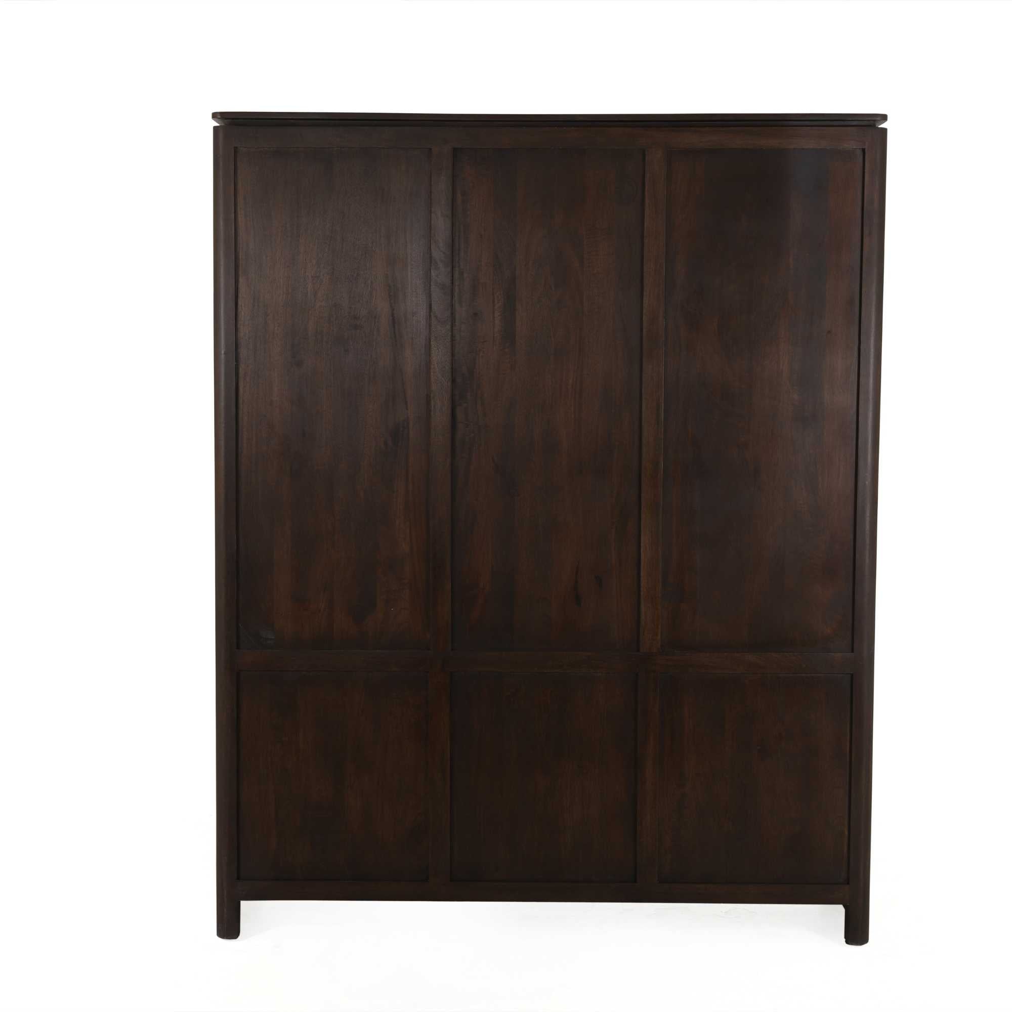 Vakkenkast XL Dallas Bruin Mangohout 160 cm - foto 6