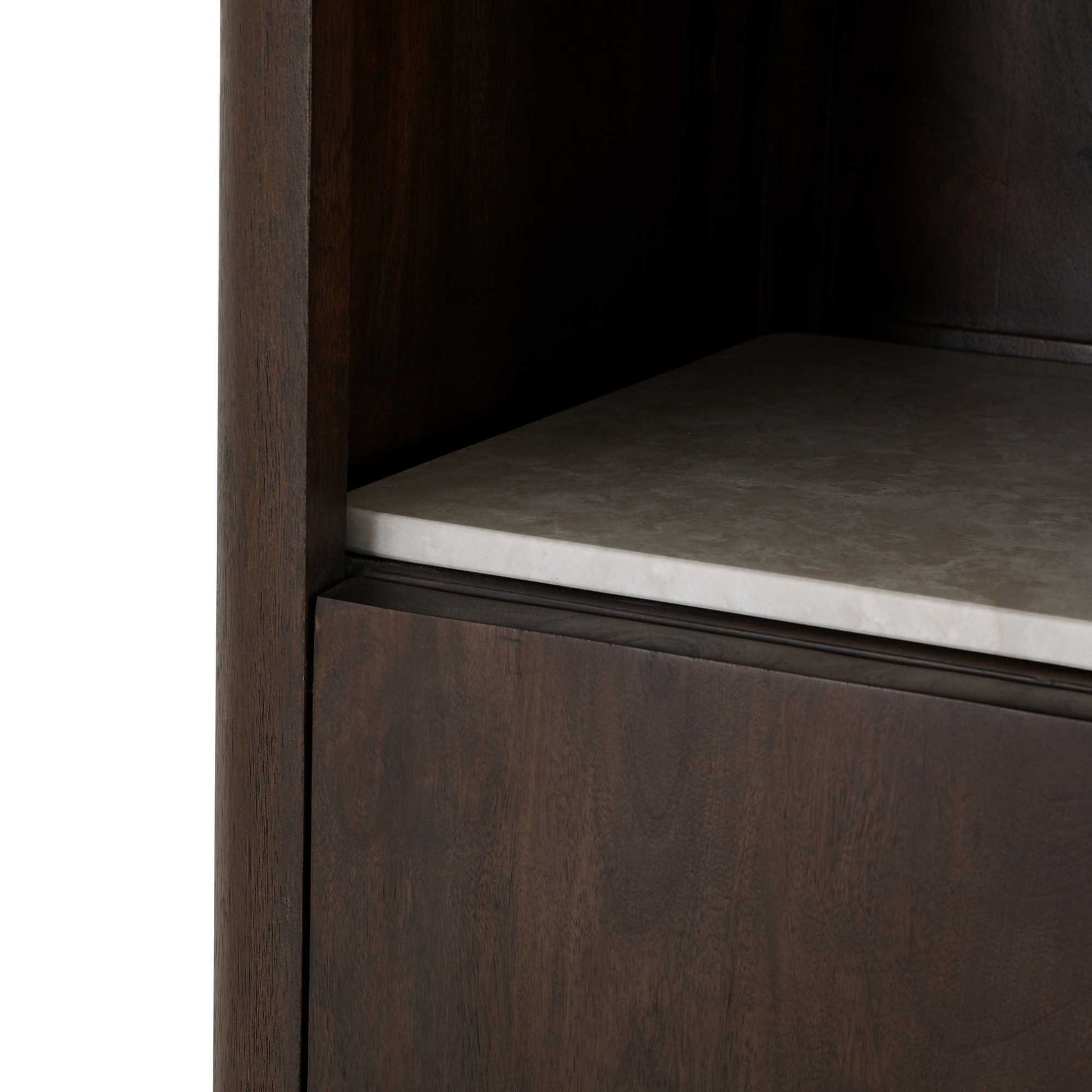 Inglegplank Boekenkast Dallas Beige Marmer Set van 2 - foto 9