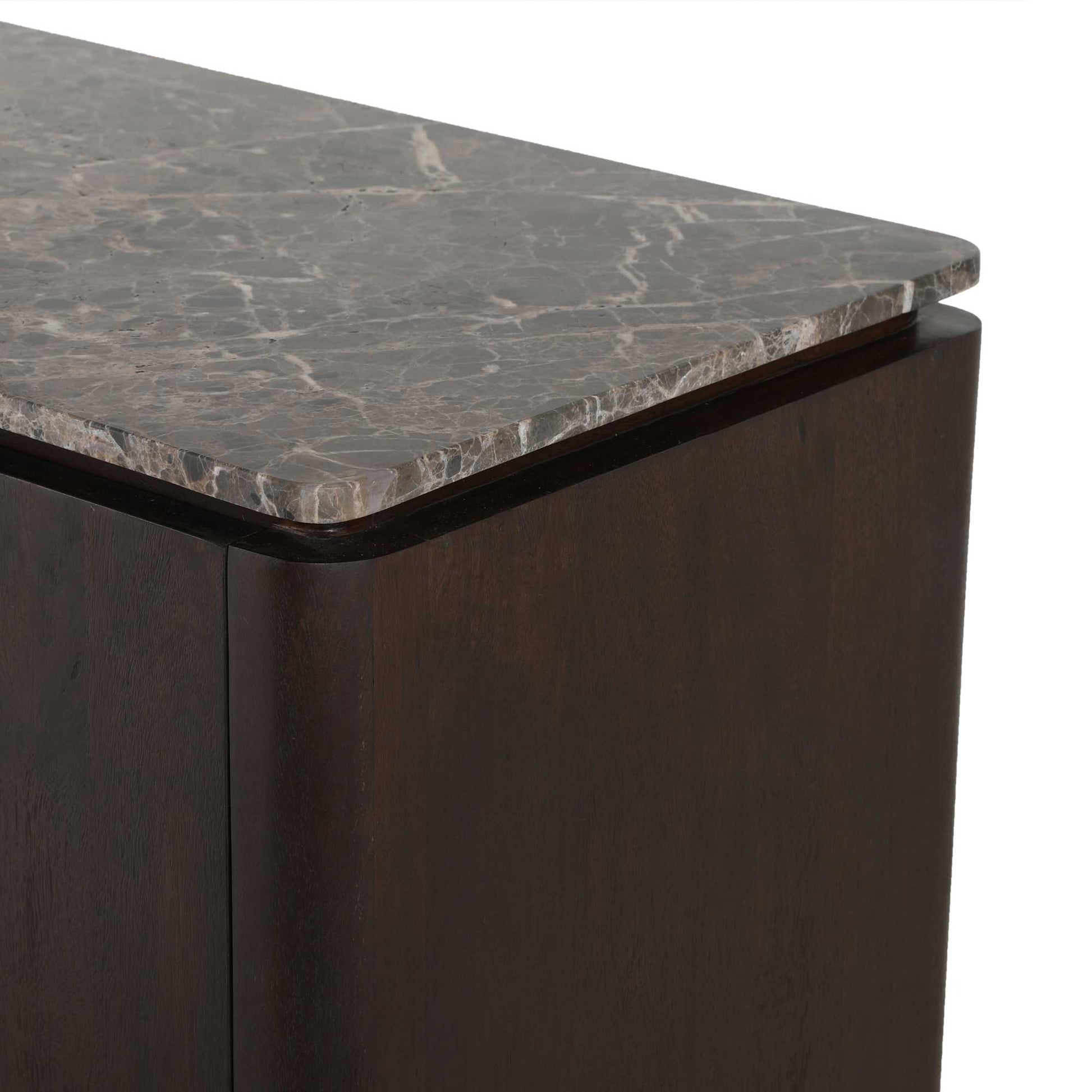 Bovenblad Dressoir Dallas Bruin Marmer 100 cm - foto 4