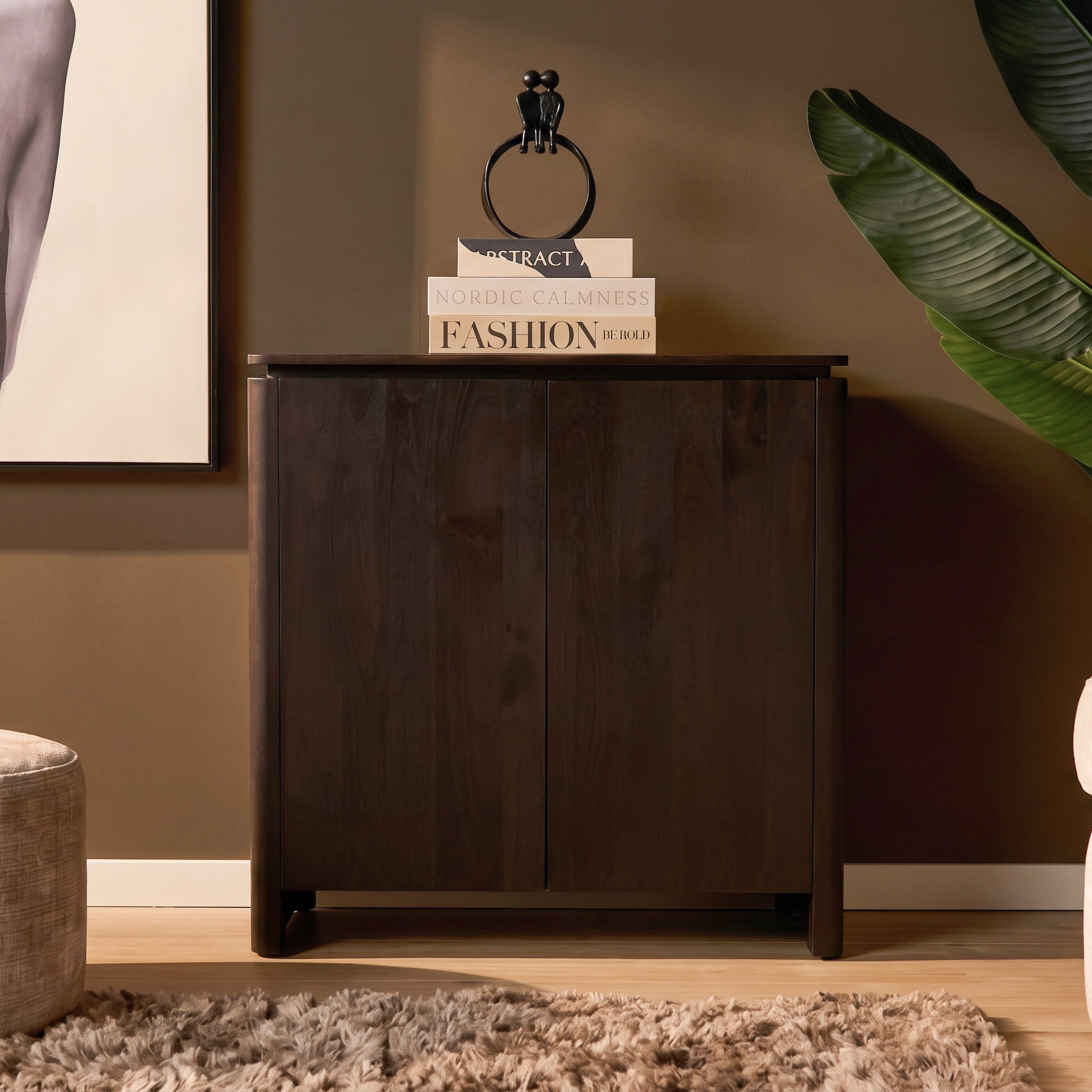 Sfeerfoto Dressoir Dallas Bruin Mangohout 100 cm