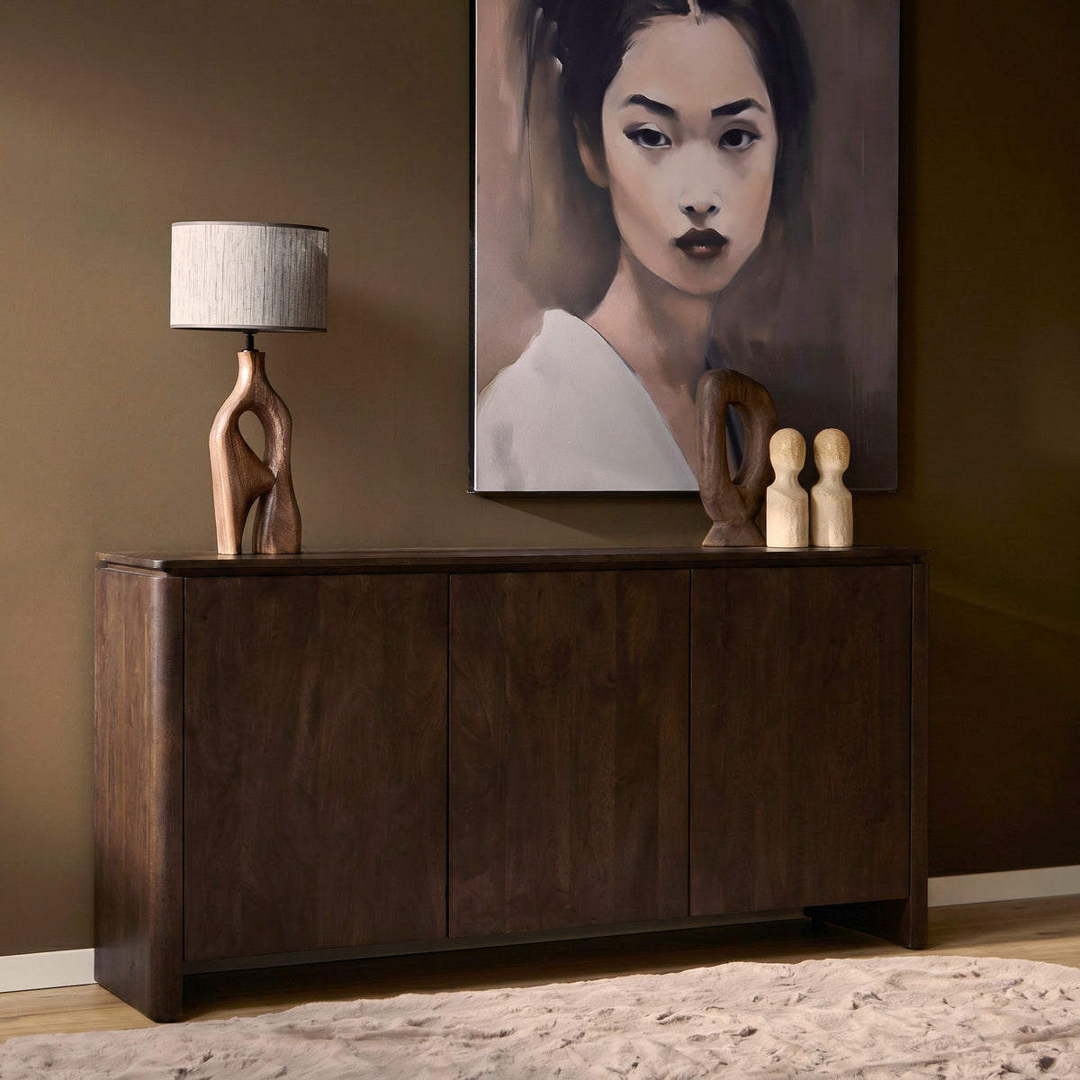 Dressoir Dallas Bruin Mangohout 165 cm