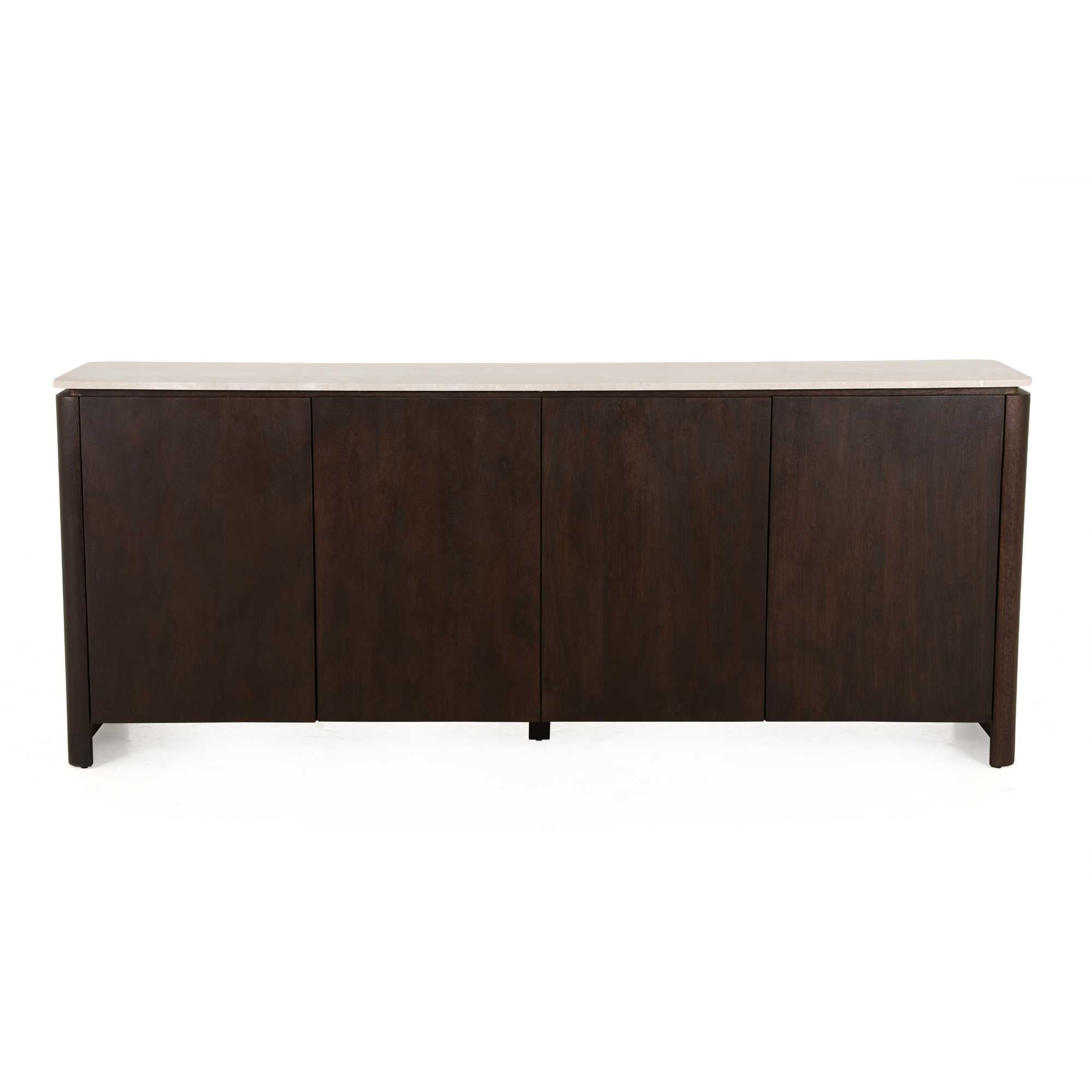 Bovenblad Tv meubel Dallas Beige  Marmer 210 cm - foto 2