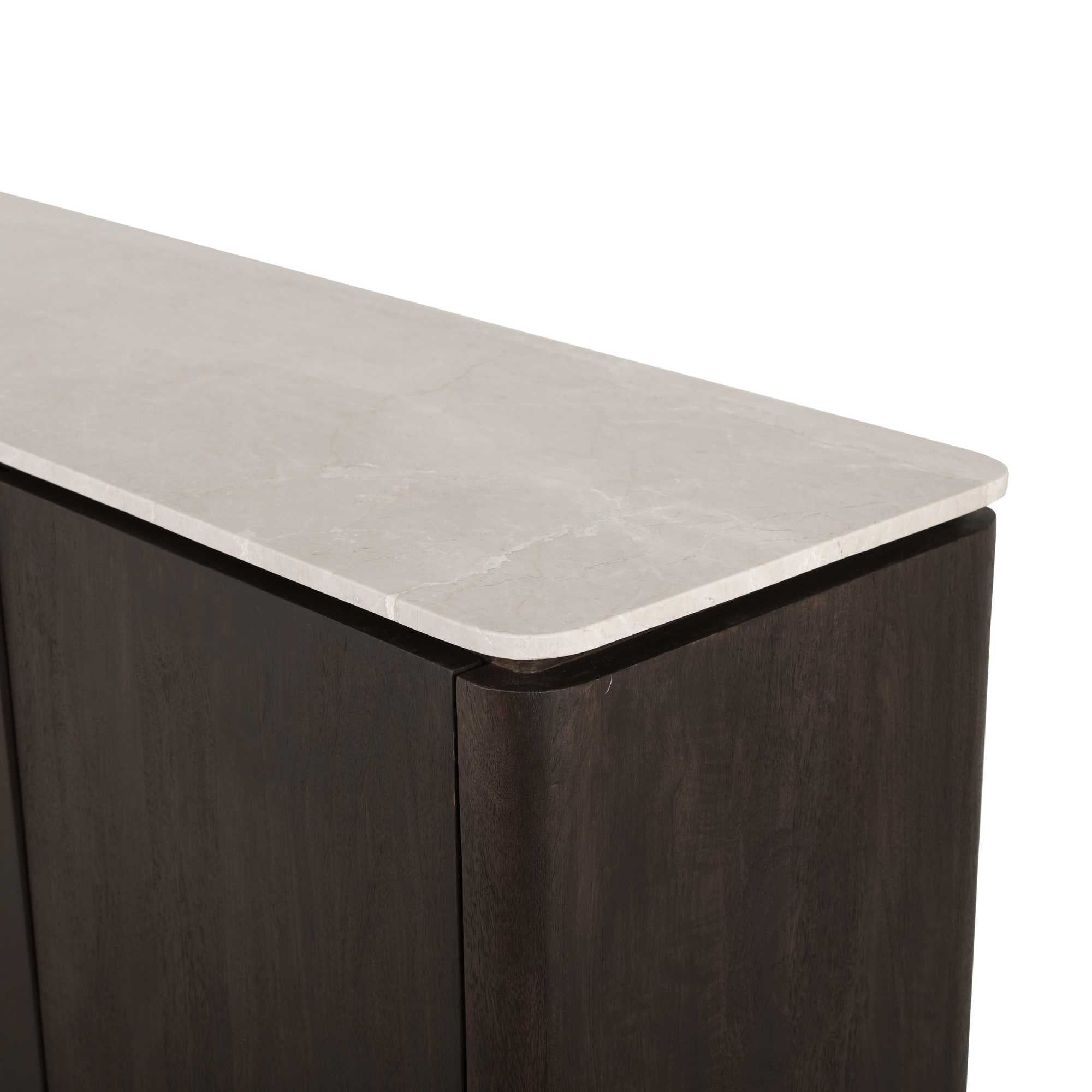 Bovenblad Tv meubel Dallas Beige  Marmer 210 cm - foto 3