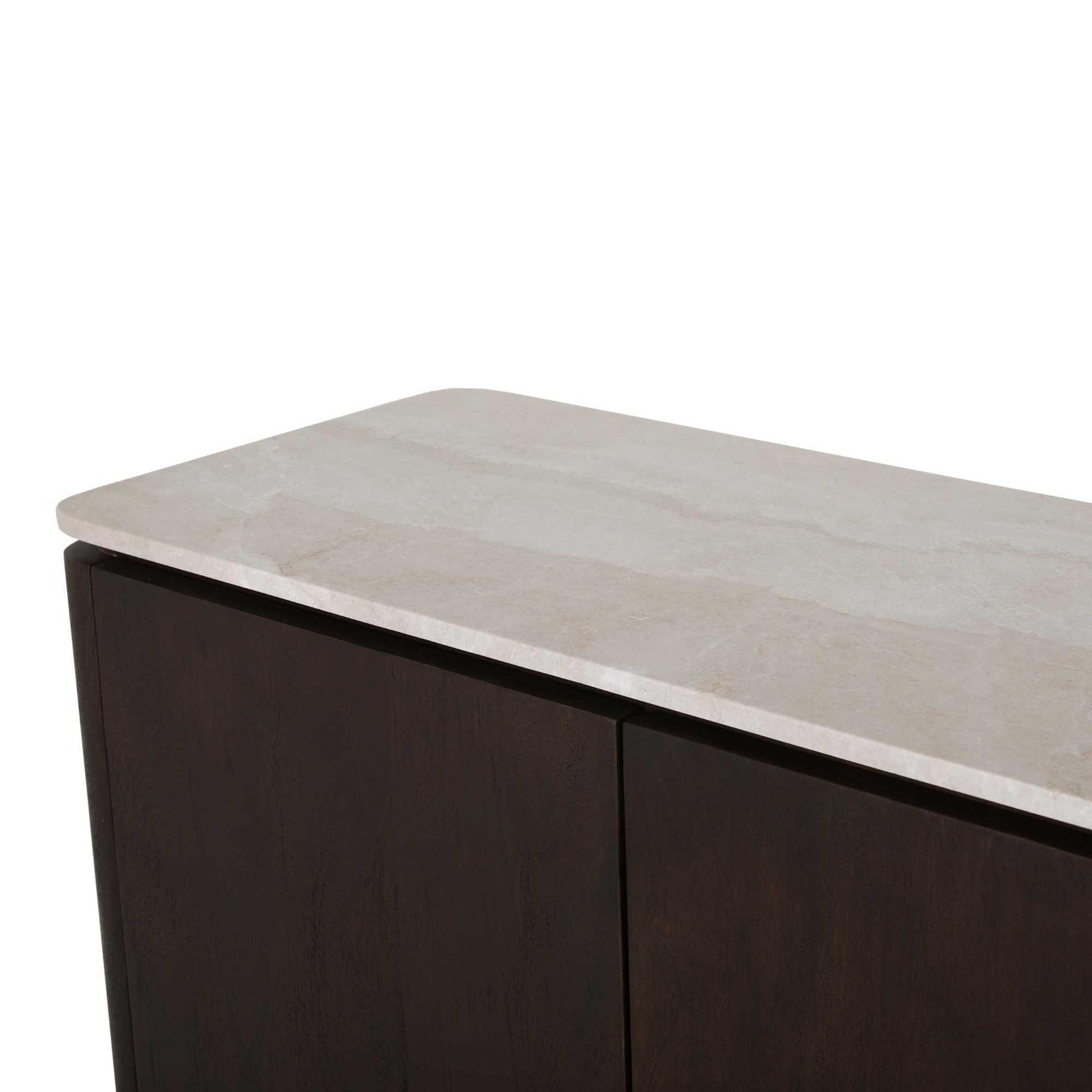 Bovenblad Tv meubel Dallas Beige  Marmer 210 cm - foto 4