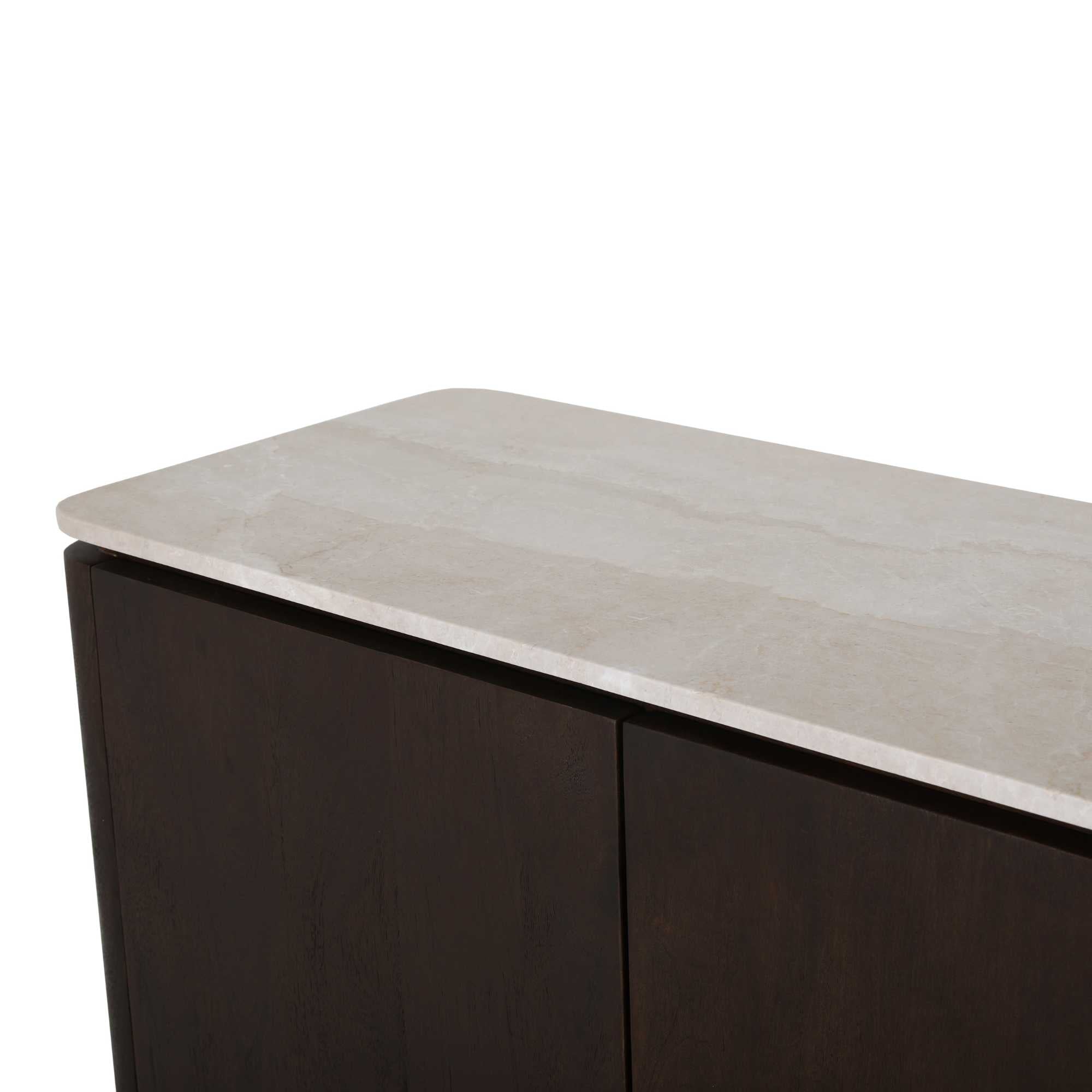 Bovenblad Tv meubel Dallas Beige  Marmer 210 cm - foto 4