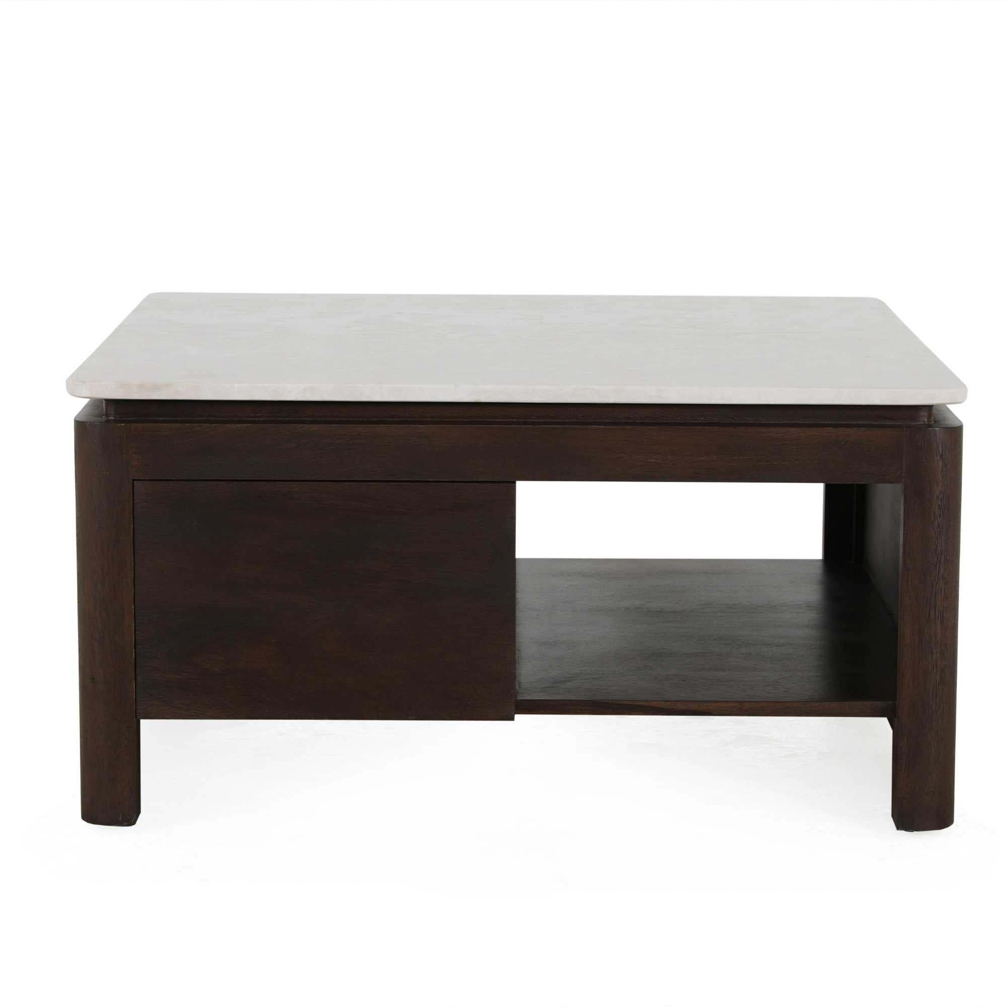 Vierkante Salontafel Dallas Bruin Mangohout 80 cm - foto 8