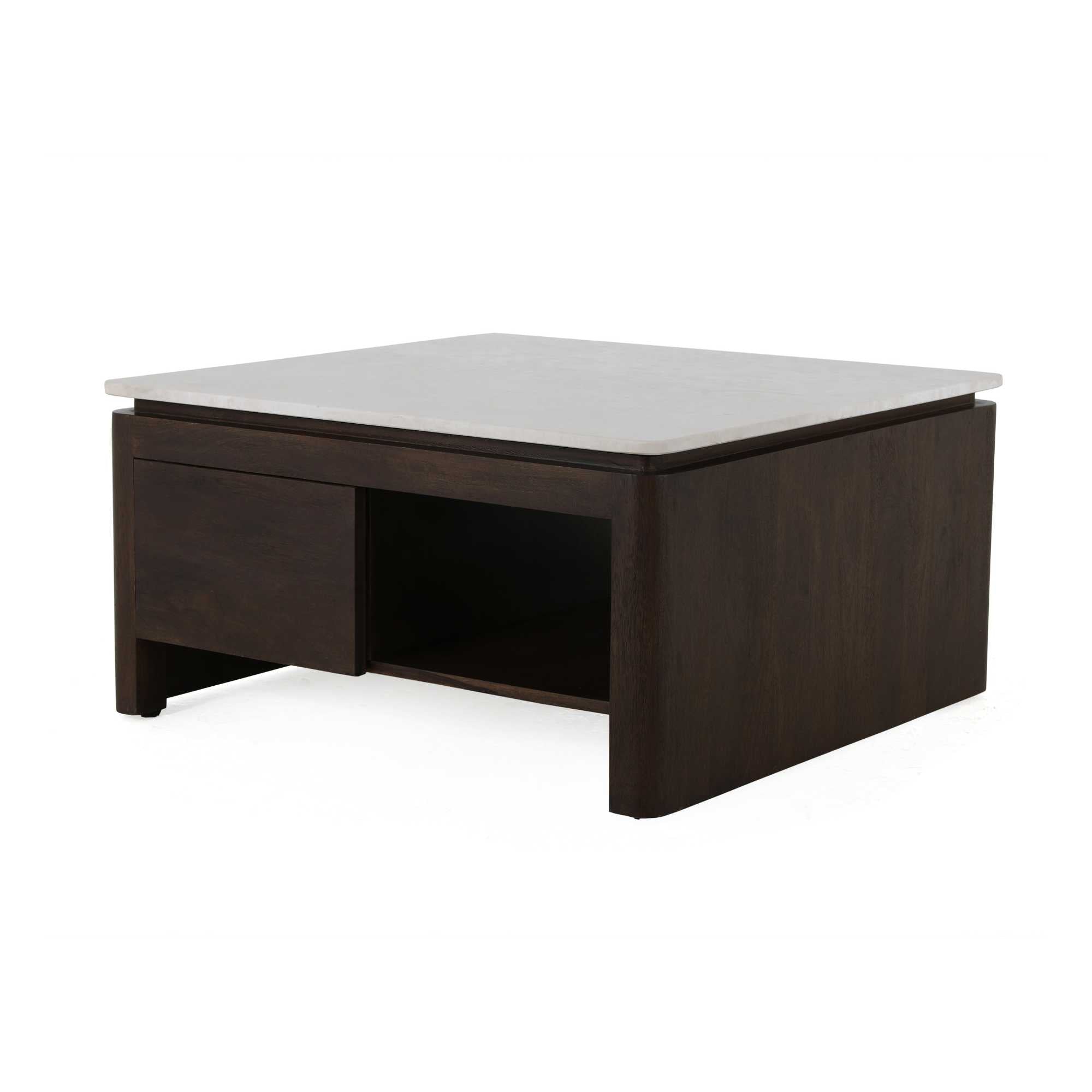 Vierkante Salontafel Dallas Bruin Mangohout 80 cm - foto 9