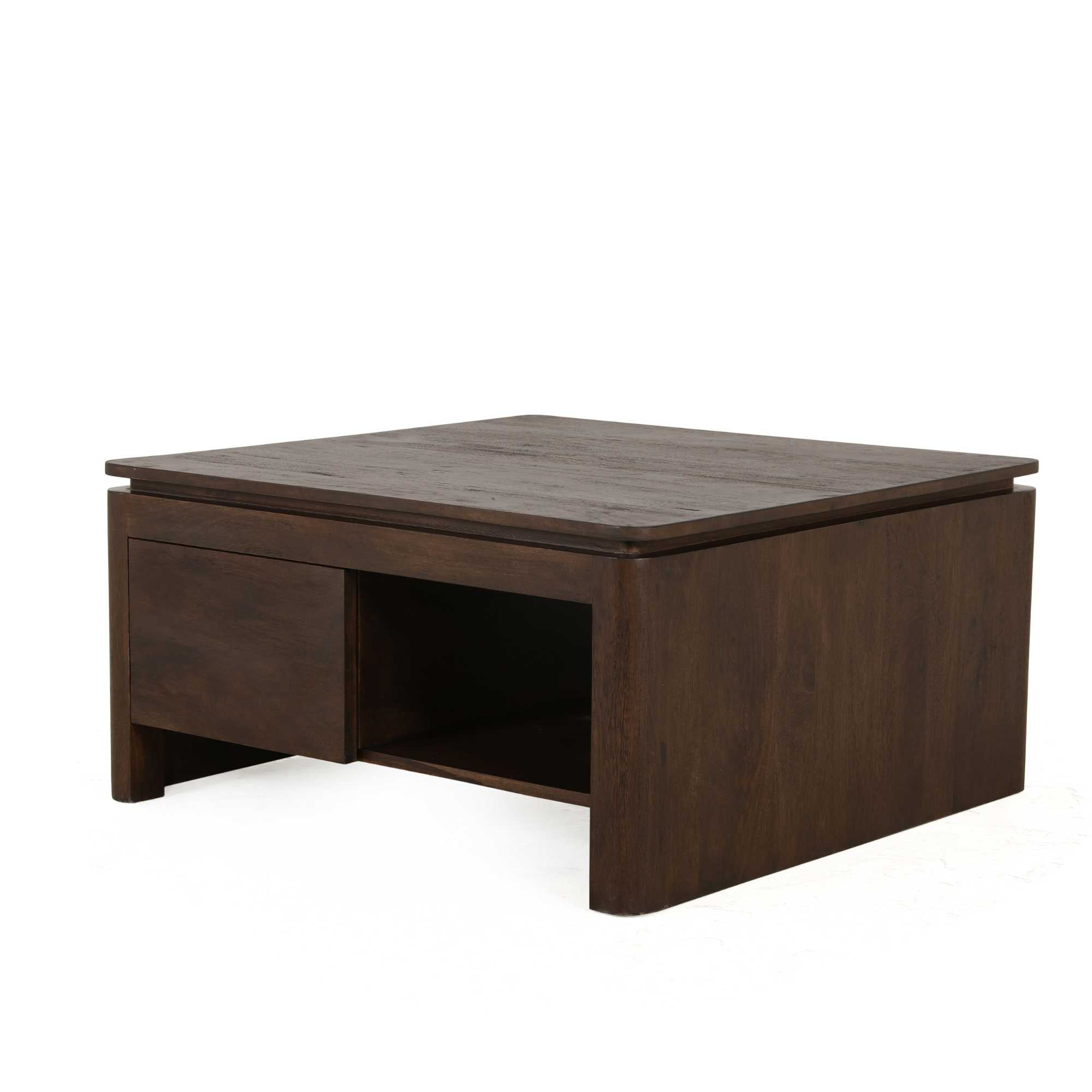 Vierkante Salontafel Dallas Bruin Mangohout 80 cm - foto 2